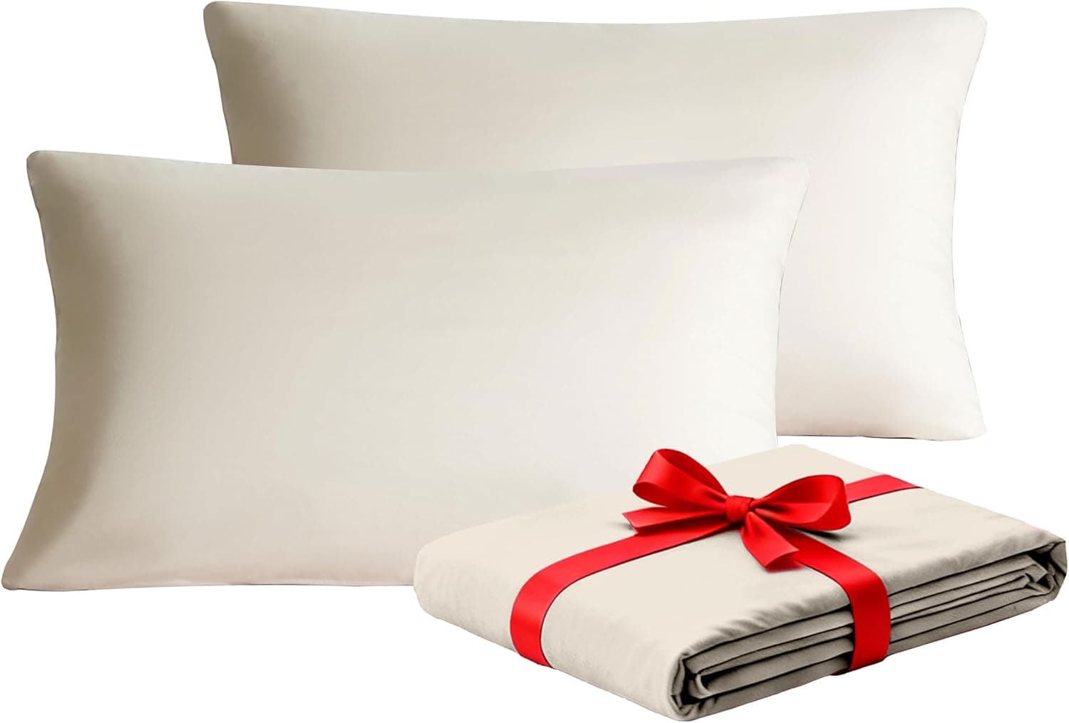 AYSW Zippered Pillowcases 50X75 cm 2 Pack-Super Soft Breathable Brushed Microfiber Pillow Cases Cover for Hair and Skin Cream