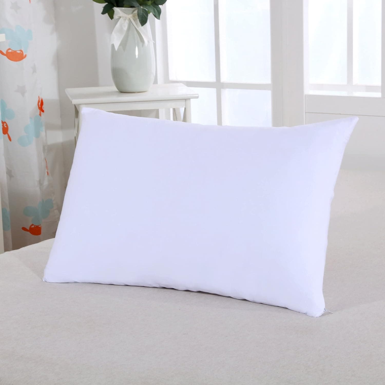 AYSW Lot de 2- Taies d'pillow 50x70cm White Cover d'pillow avec Une Fermeture Eclair en Microfiber …