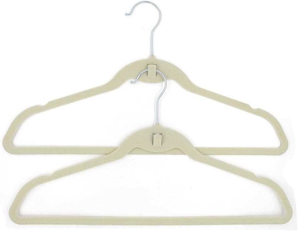 20 grucce appendiabiti in velluto di alta qualità, girevoli a 360 gradi, salvaspazio, antiscivolo, camicia, abiti, pantaloni, gonna, bianche