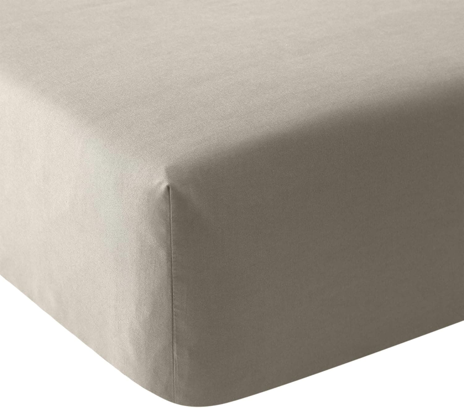 AYASW Fitted Sheet Only Twin Size Deep Pocket Soft Fitted Sheet 1 Piece Brushed Microfiber Wrinkle, Fade Resistant Easy Care Stable Cream Grey