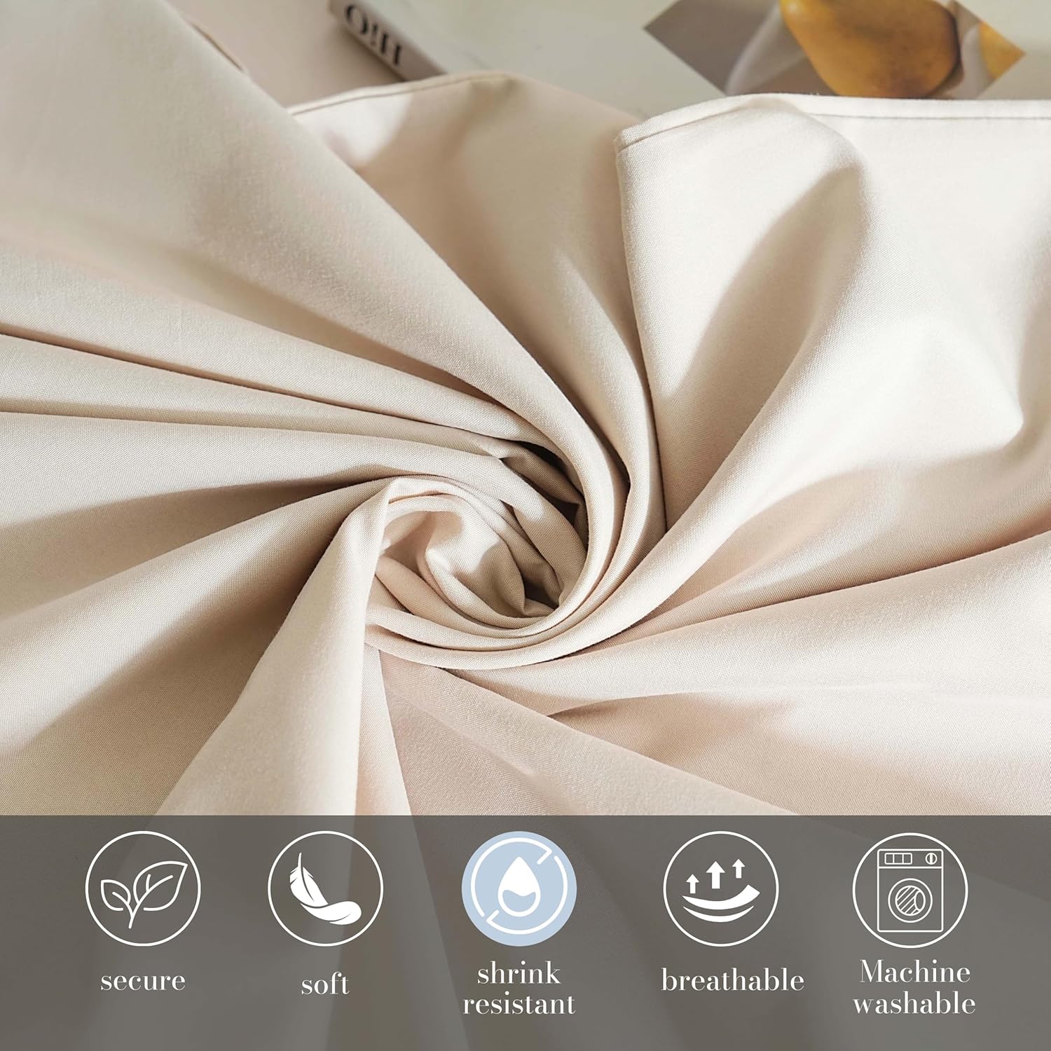 AYSW Warm Zippered Pillowcases 50X75 cm 2 Pack-Super Soft Breathable Brushed Microfiber Pillow Cases Cover for Hair and Skin Cream 3