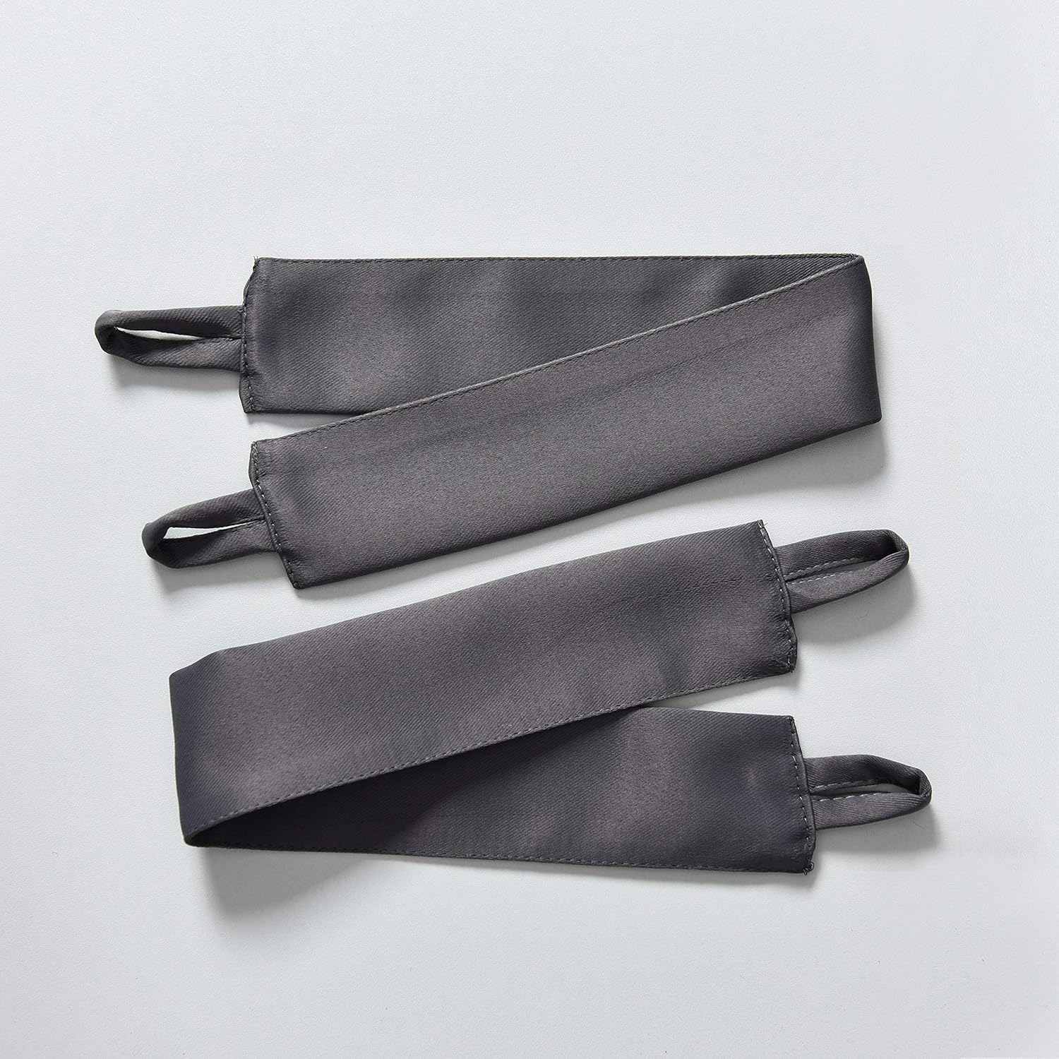 Rideaux occultants à œillets AYSW pour fenêtre de chambre, panneaux thermiques isolants 46" Largeur x 54" Longueur, 2 Panneaux Gris 8
