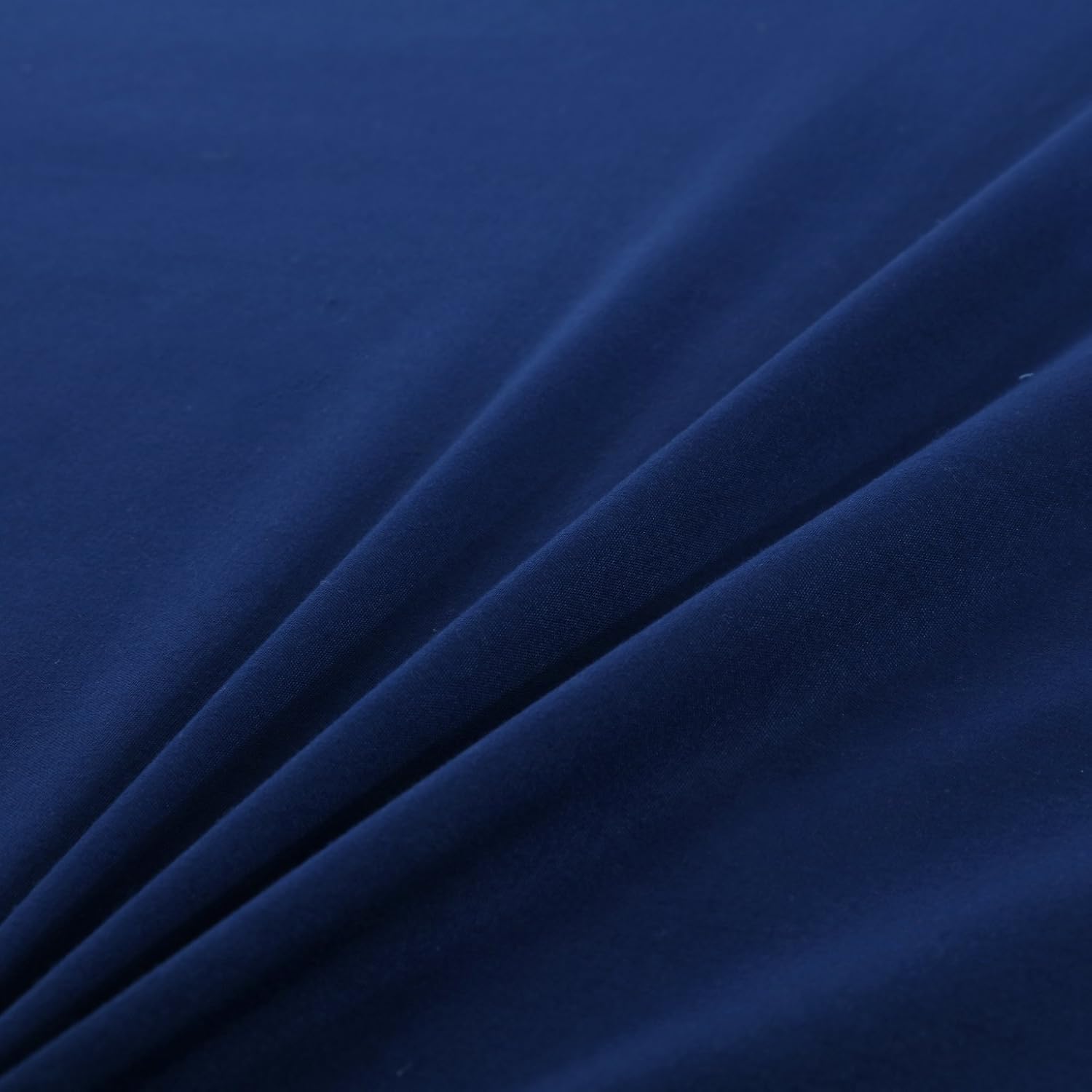 AYSW Drap Housse 160x200cm avec Bonnet 30cm Bleu Marine Drap Housse 100 GSM en Microfibre de Haute Qualité 100% Polyester Doux, Résistant, Anti Plis 3