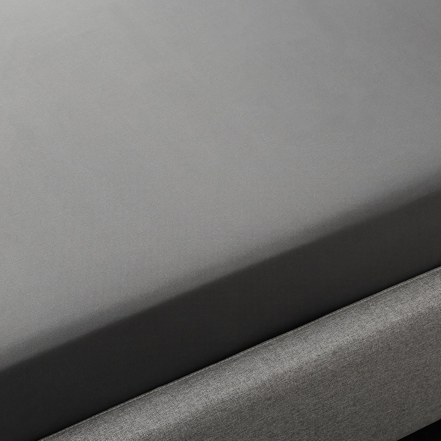 Microfiber, Dark Grey Premium Fitted Sheet 140x200cm - 160x200cm, Fitted Sheet with All-around Elastic for Children and Adults 3