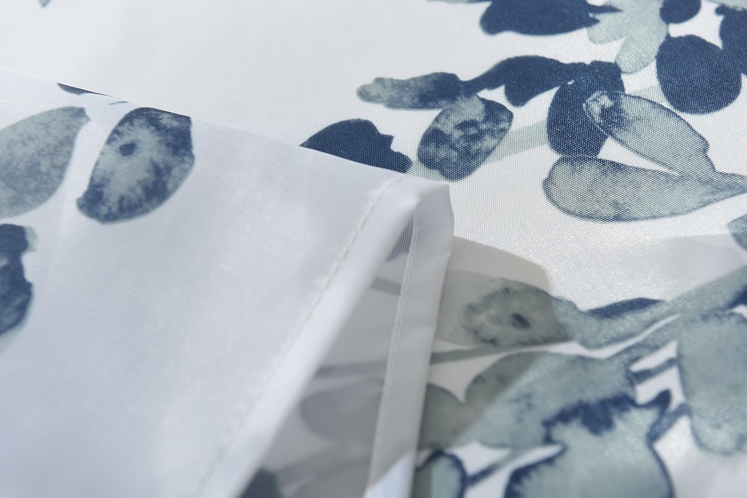 AYSW Shower Curtain 72 by 72 inches with Leaves Pattern Waterproof Dacron Fabric with 12 Curtain Hooks Leaves Pattern 4