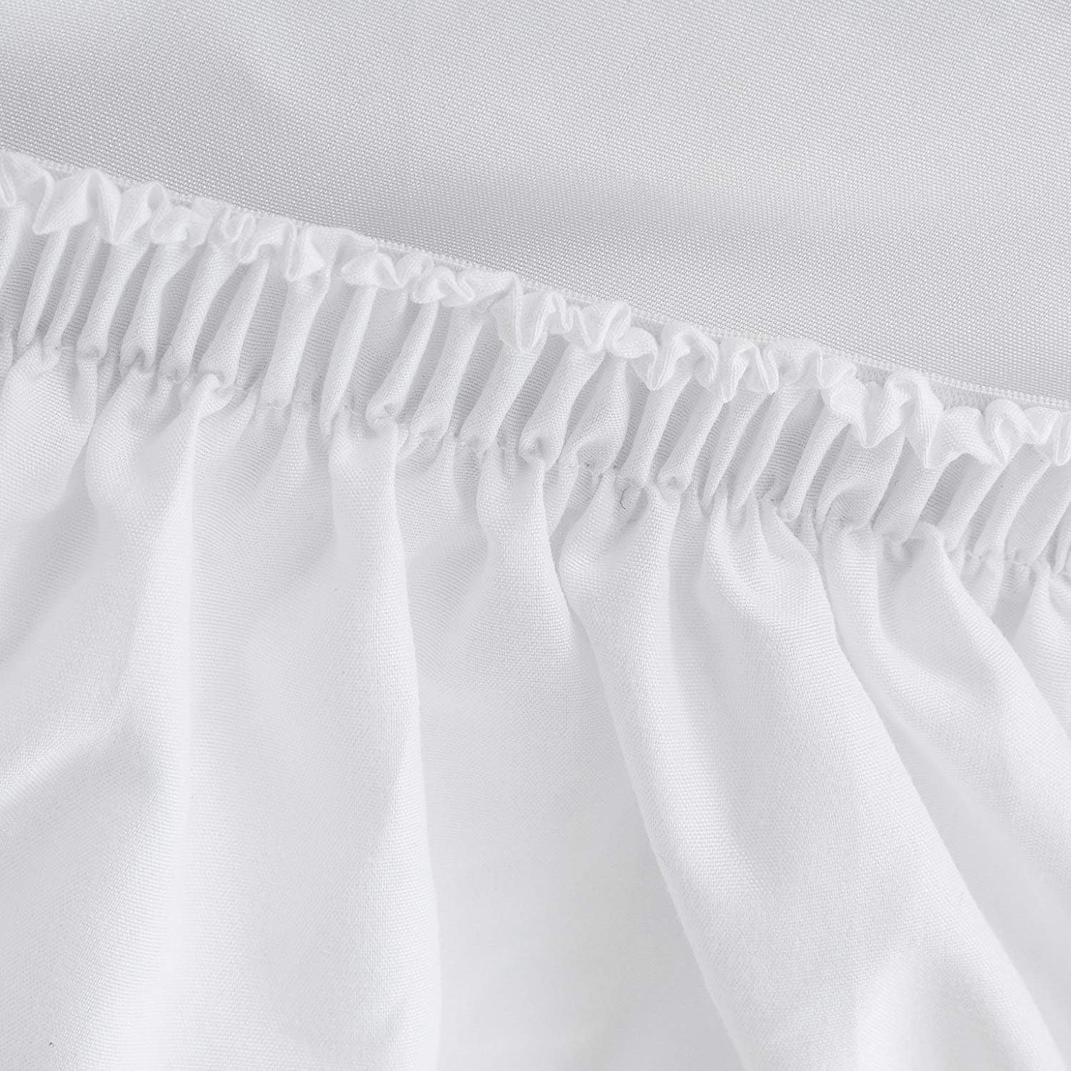 Microfiber, White Premium Fitted Sheet 180x200cm, Fitted Sheet with All-around Elastic for Children and Adults 3