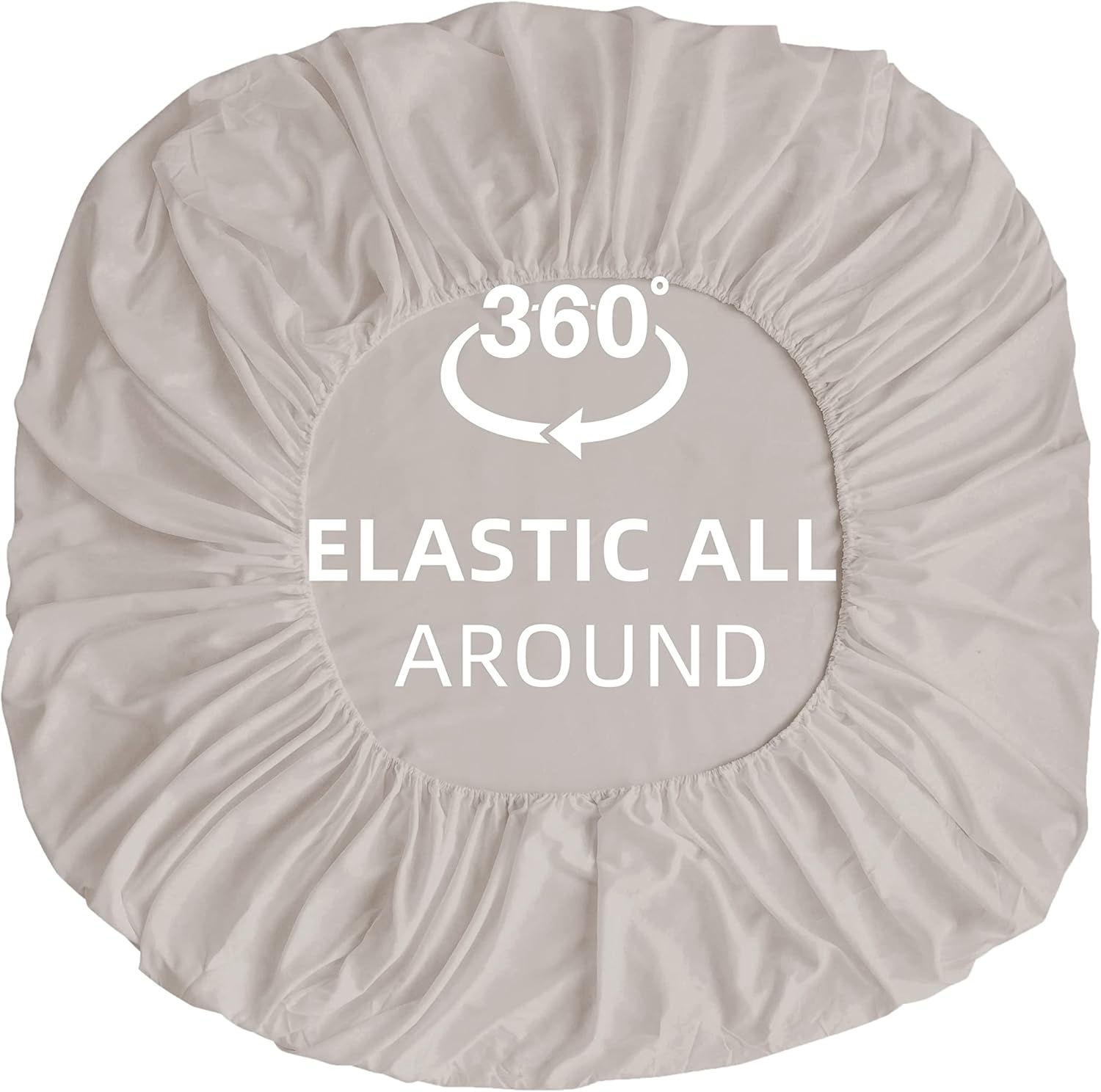 Spannbetttuch Nur Premium 1800 Ultra-Soft Fadendurchlässig Gebürstetes Mikrofaser Deep Pocket Queen Khaki 6
