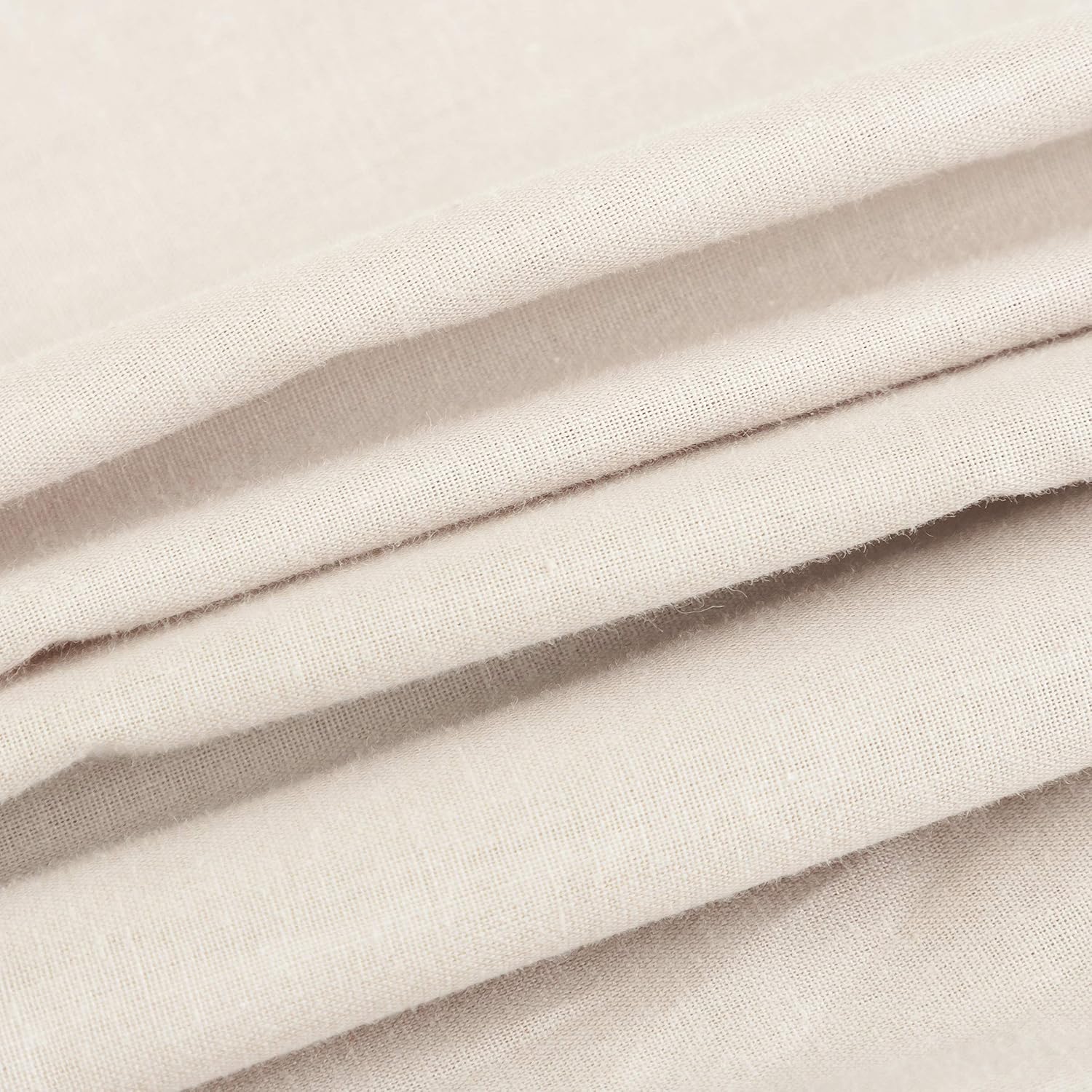 2-piece set Pillowcase High-quality & Quality Pillow Cover with Zipper 100% Microfiber (50 x 75 cm, Beige) 5