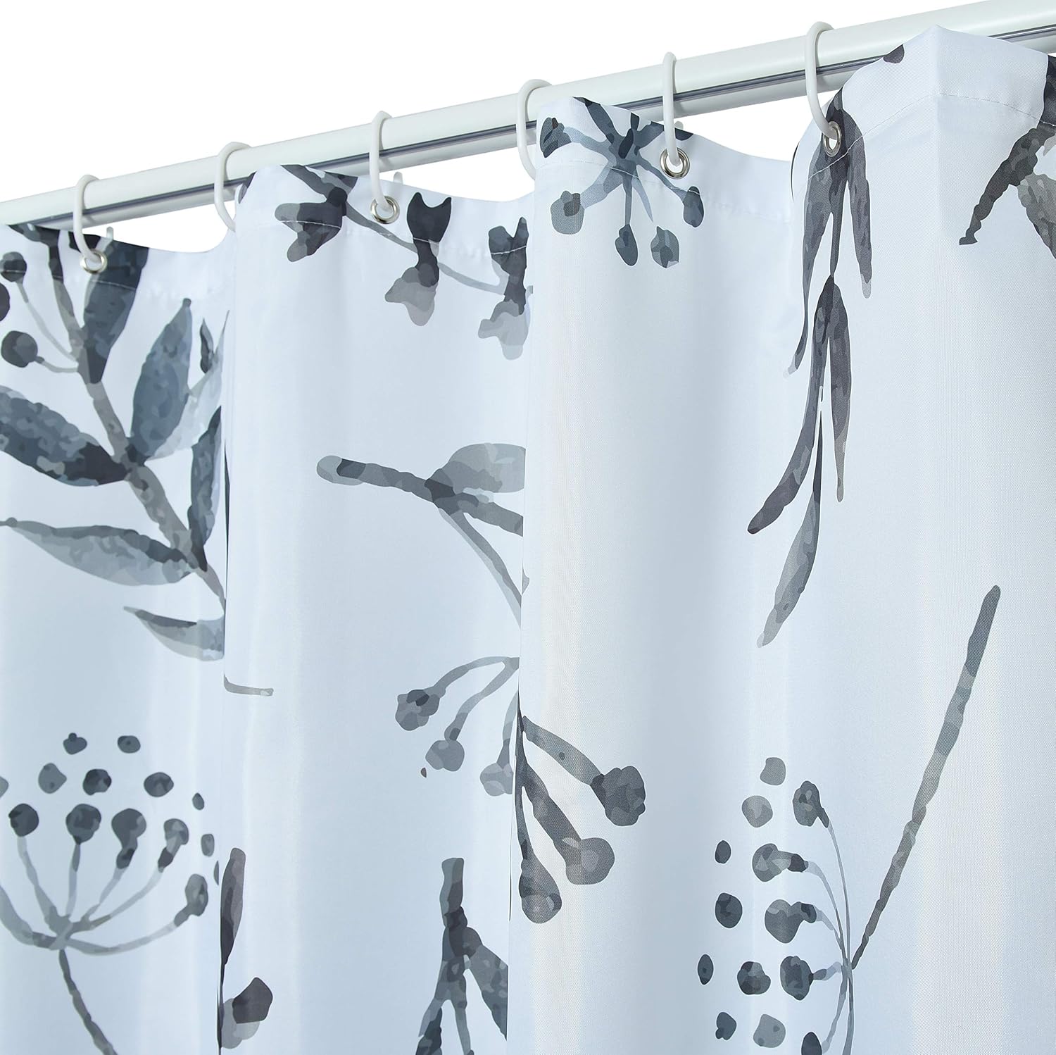 AYSW Limited Bathroom Shower Curtain Only with Plastic Hooks Bathtub Curtain Basic Decor Printed Style Summer Aqua Butterfly Easy Care 72"x72" 2