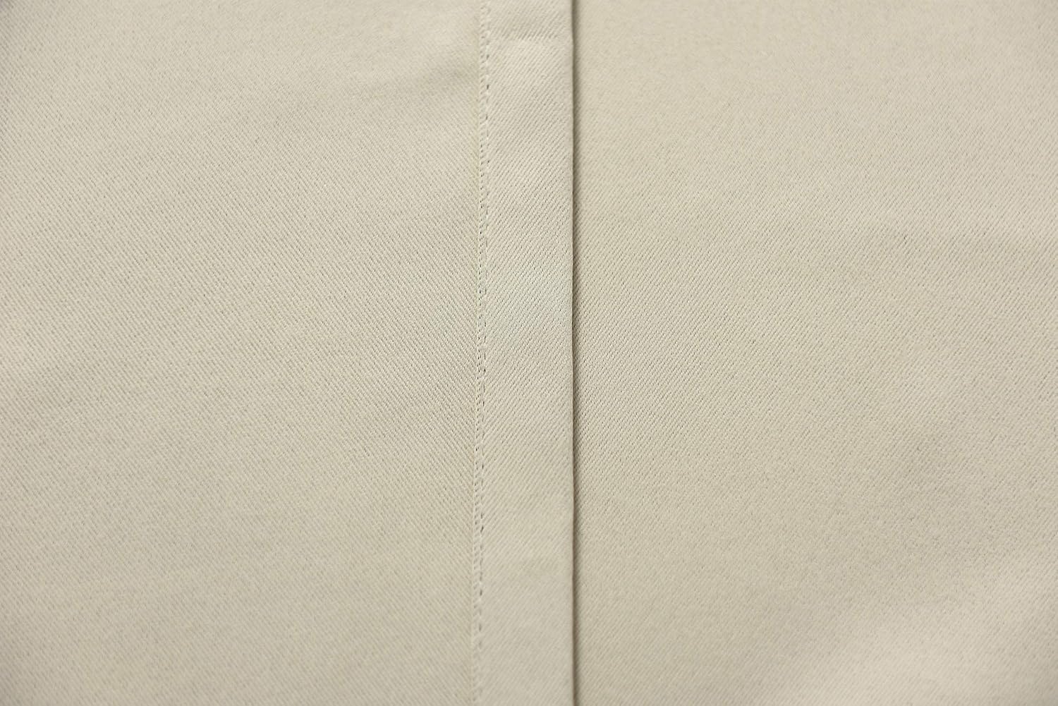 2er Set Verdunkelungsvorhang mit Ösen Vorhänge Gardinen Blickdicht, 250g/m2, 175x140 cm Beige 3