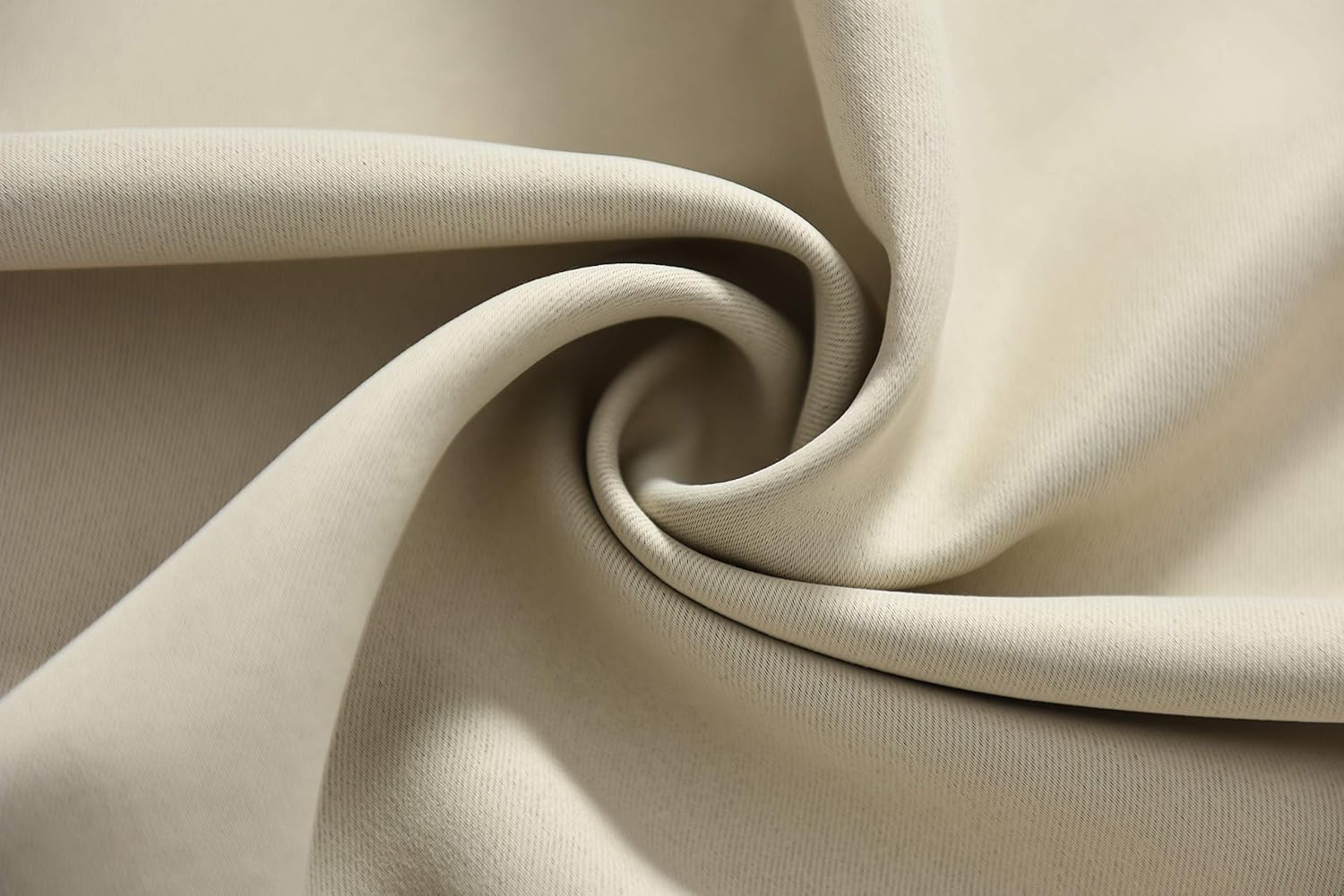 2er Set Verdunkelungsvorhang mit Ösen Vorhänge Gardinen Blickdicht, 250g/m2, 175x140 cm Beige 7