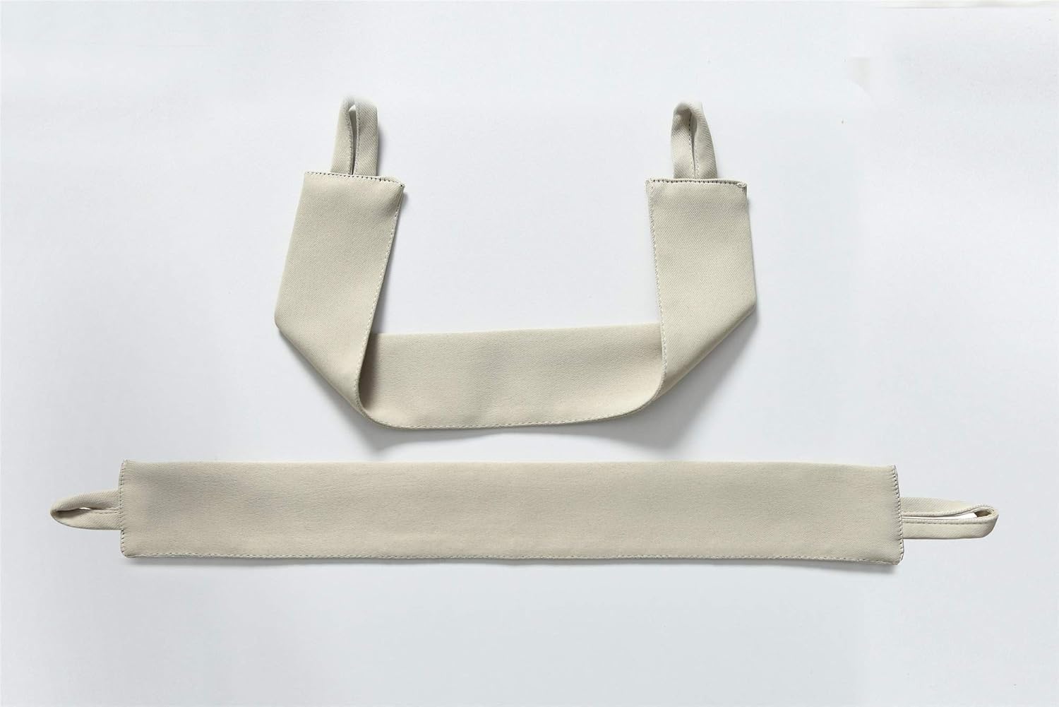 2er Set Verdunkelungsvorhang mit Ösen Vorhänge Gardinen Blickdicht, 250g/m2, 175x140 cm Beige 8
