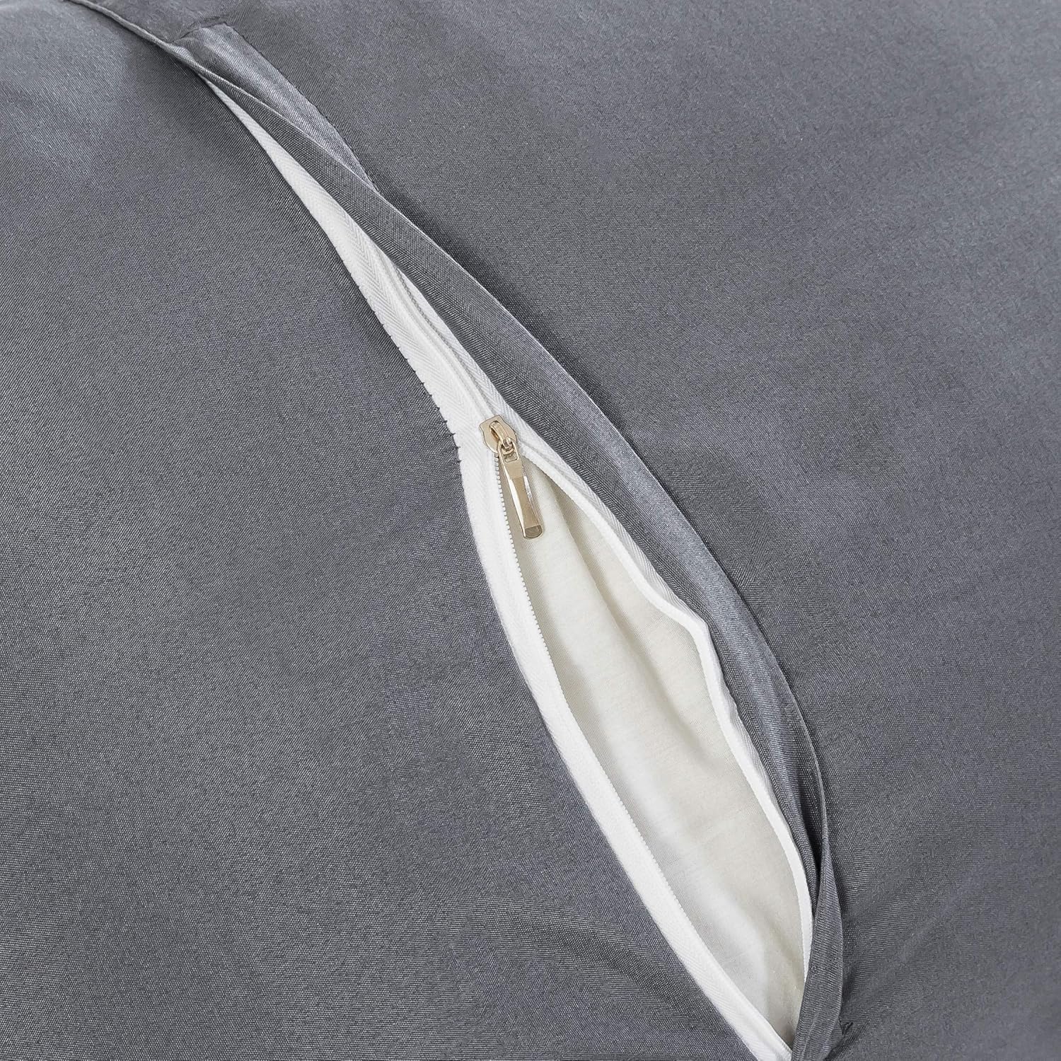 Duvet Cover Double Waffle Design Bedding Set 3 PCS Mcrofiber Grey 4
