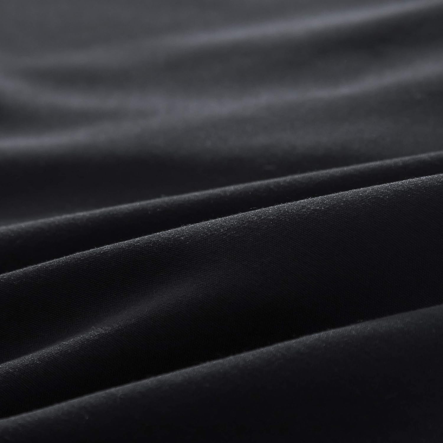 2-piece set pillowcase high quality & quality pillow cover with zipper 100% Microfiber (80 x 80 cm, Black) 6