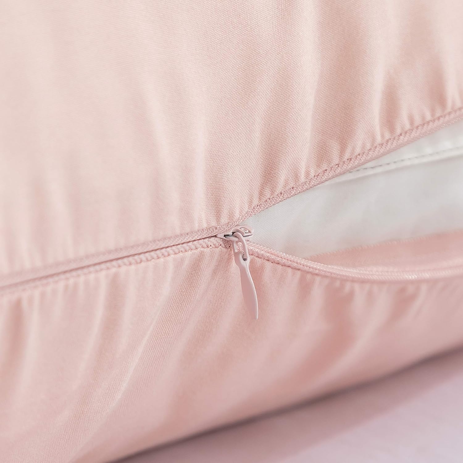 2-piece Set Pillowcase High Quality & Quality Pillow Cover with Zipper 100% Microfiber (80 x 80 cm, Pink) 5