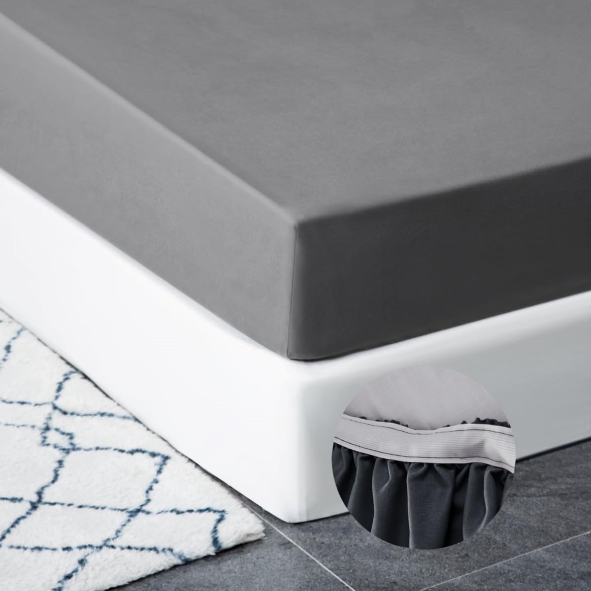 AYSW ‌Deep Pocket Fitted Sheet Twin - Extra Tight Fit with Wide Elastic Band, No Pilling Double Brushed Microfiber 1800, All Season & Breathable Bed Sheet for Mattress from 8'' to 16" - Pink 8