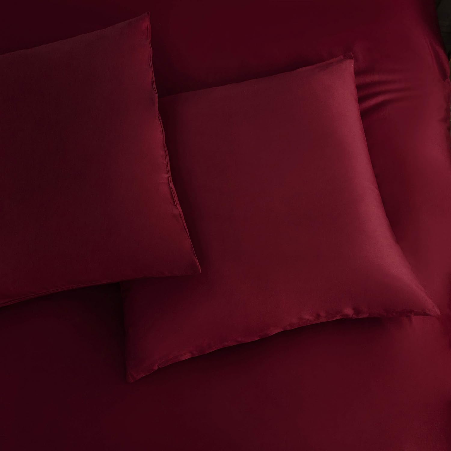 Cotton Bedding 200x200 cm Burgundy 3-piece Set 1 duvet cover with 2 pillowcase 80x80 cm 5