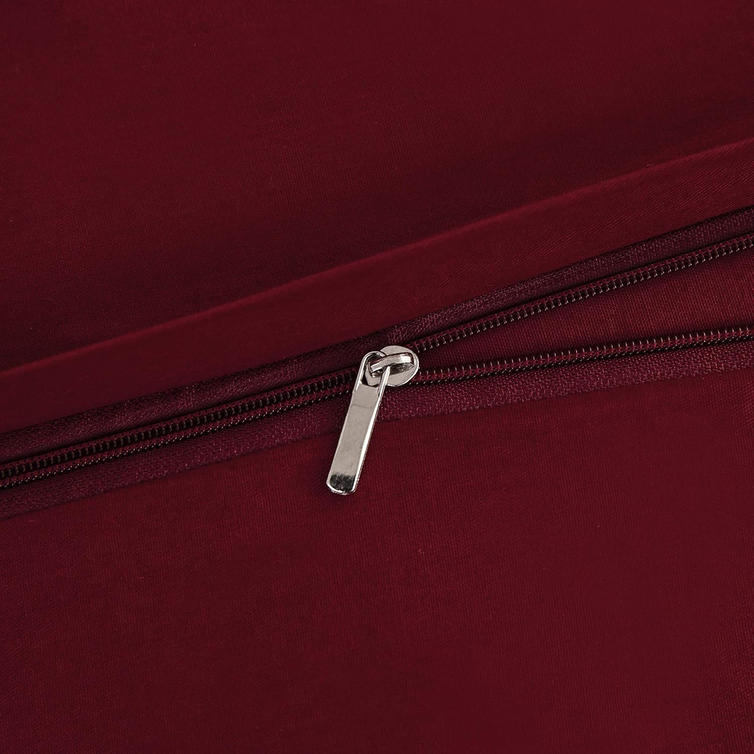 Cotton Bedding 200x200 cm Burgundy 3-piece Set 1 duvet cover with 2 pillowcase 80x80 cm 7