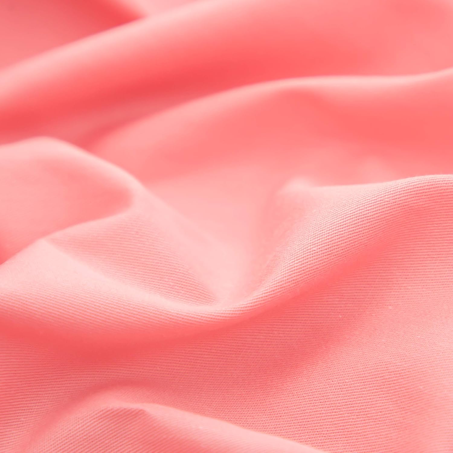 AYSW 300-Thread-Count 100% Cotton Sheet Set Pink Coral Queen 4-Piece Natural Cotton Luxury Bedding Sheets for Bed Breathable Soft & Silky Tight Woven Fits Mattress up to 16'' Deep Pocket 7