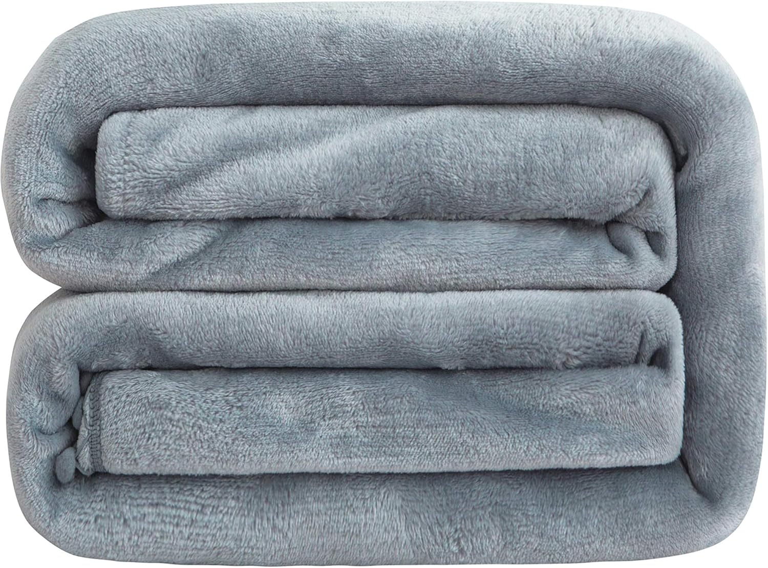 Fluffy Cuddle Blanket with Pompoms Solid Grey 150x200cm - warm & soft Microfiber flannel Fleece Blanket, Wrinkle-resistant Living Blanket/Sofa Blanket 6