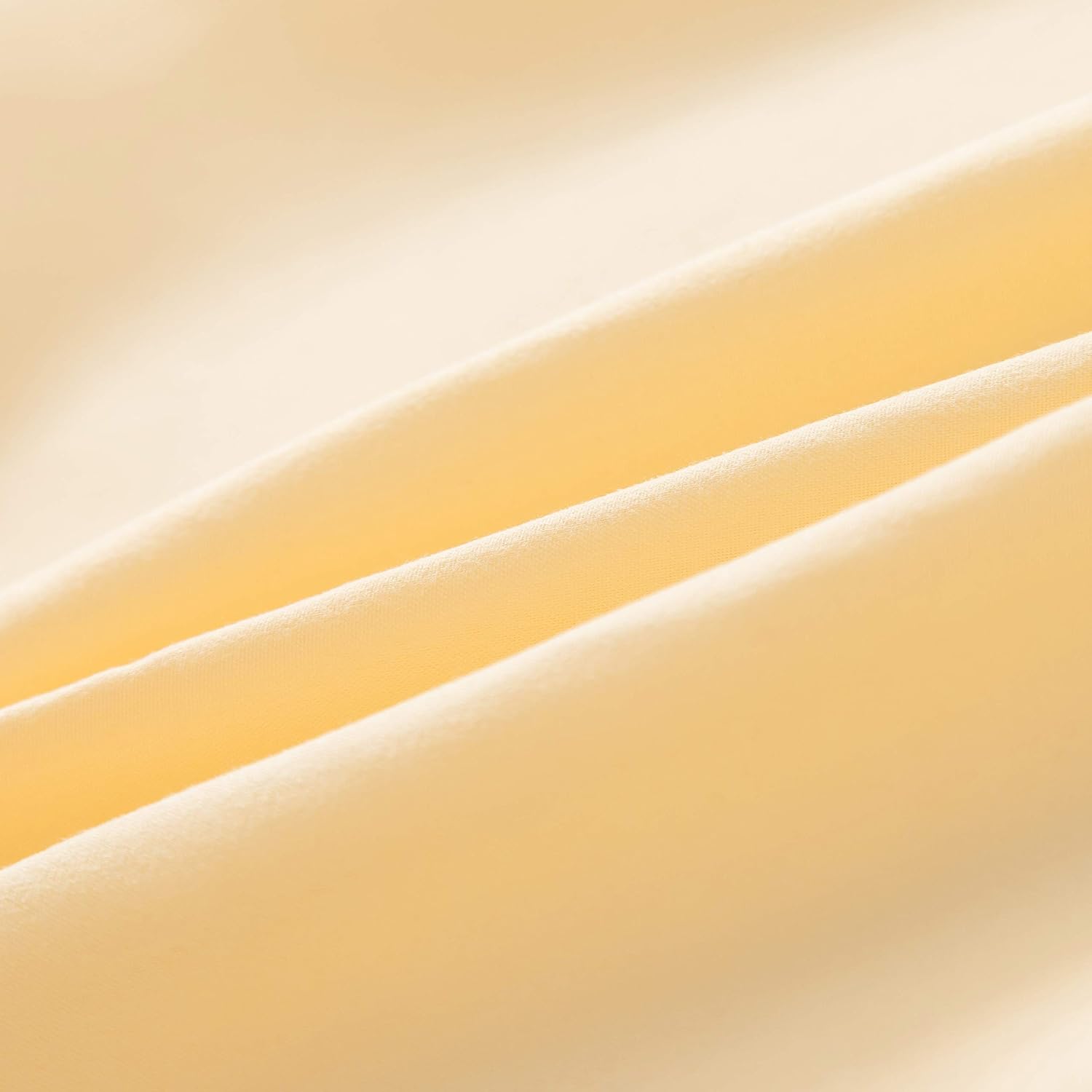 LS Fitted Bottom Sheet Only Premium 1800 Ultra-Soft Fade Resistant Brushed Microfiber Deep Pocket Full Yellow 7
