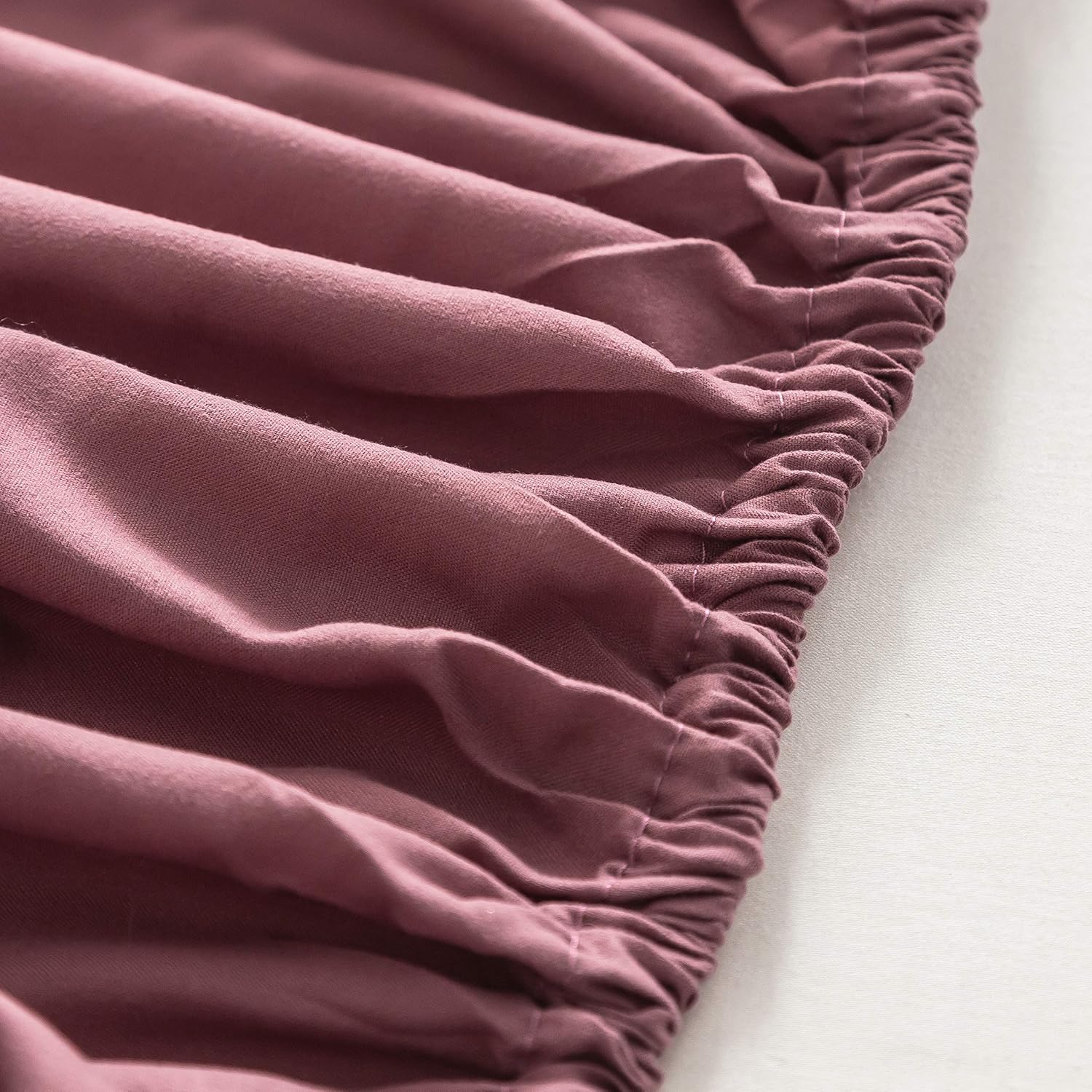 Fitted Bottom Sheet Only Premium 1800 Ultra-Soft Fade Resistant Brushed Microfiber Deep Pocket Full Vintage Pink 8