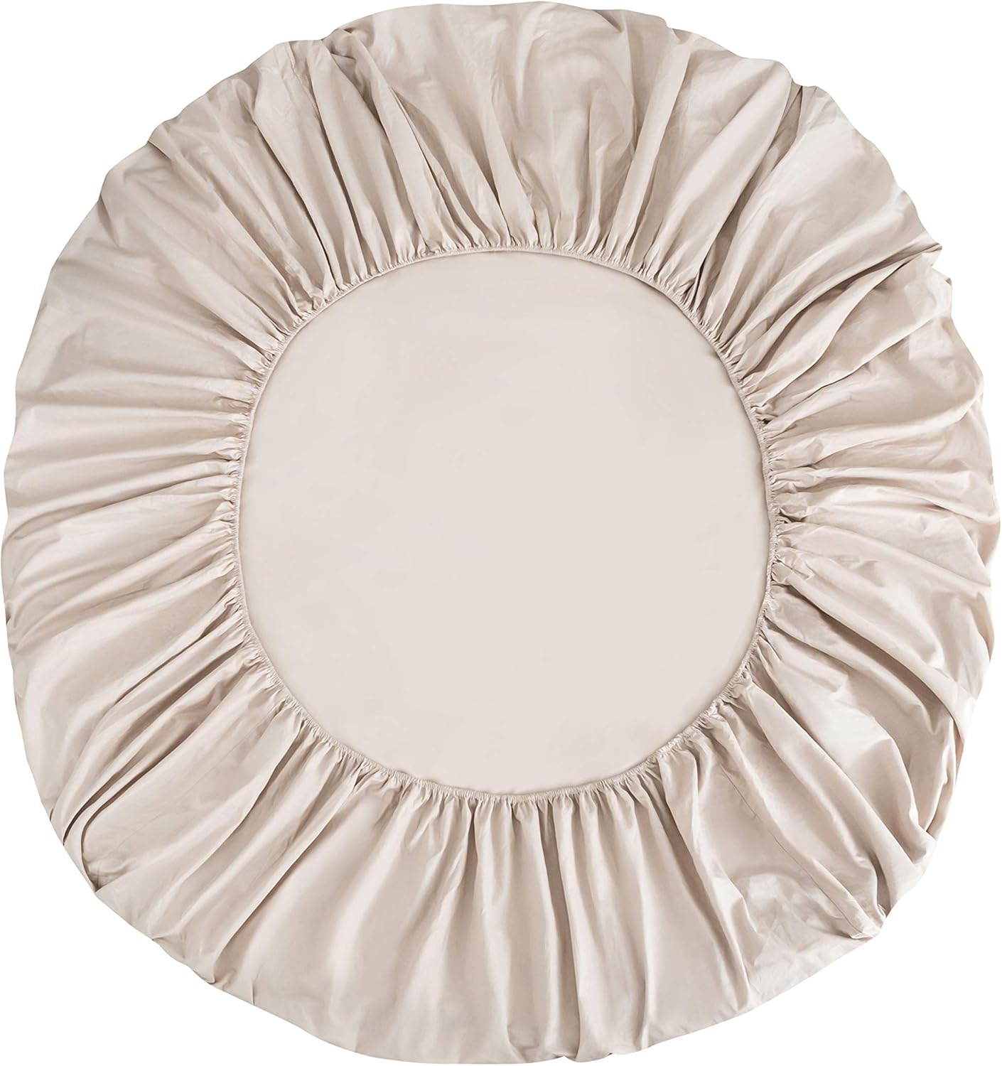 100% Baumwolle Beige Premium Spannbetttuch/Spannbettlaken 180x200-200x200 cm, für Kinder und Erwachsene 5