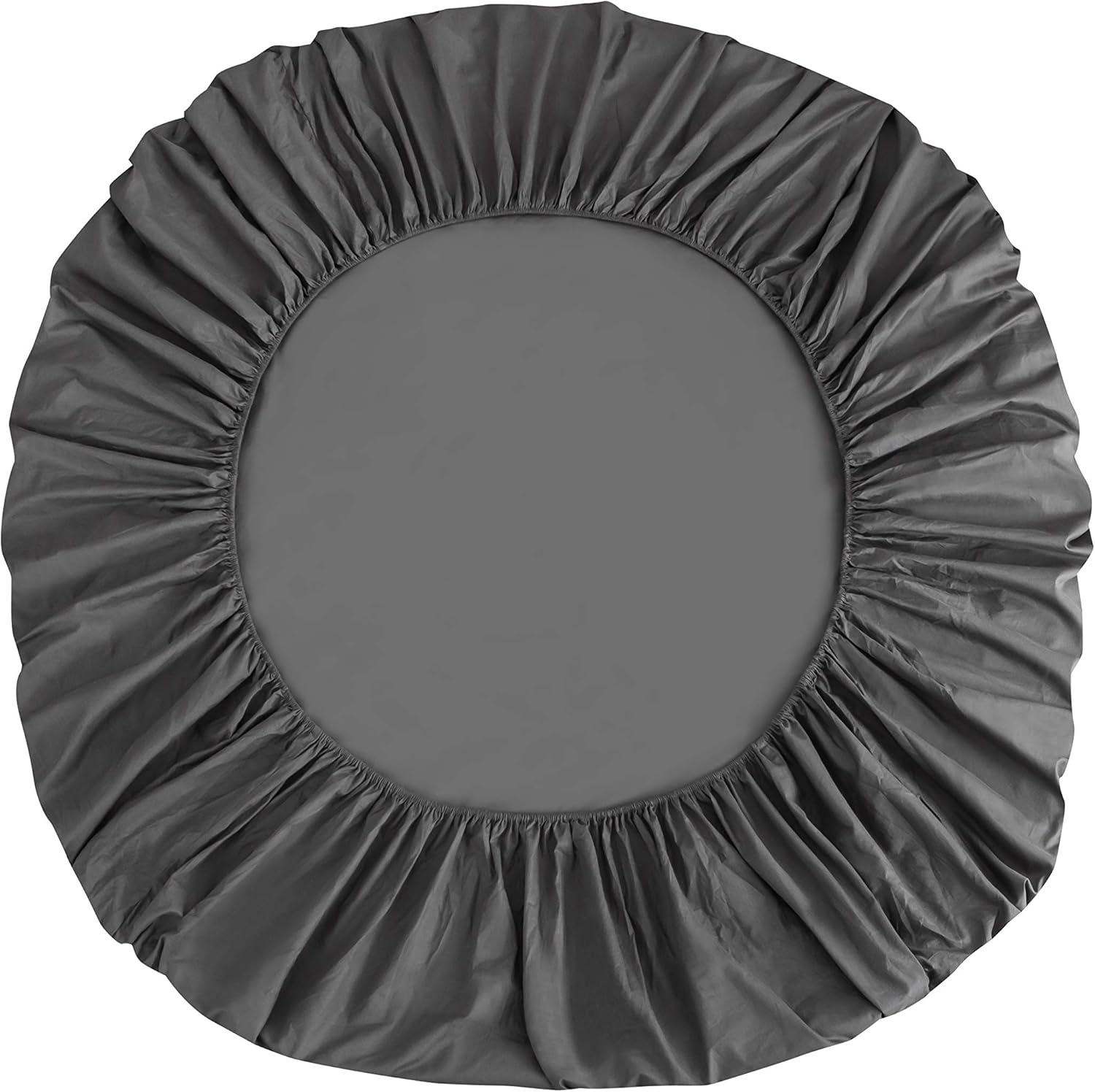 100% Cotton Dark Grey Premium Fitted Sheet/Fitted Sheet 140x200-160x200 cm, for children and adults 5