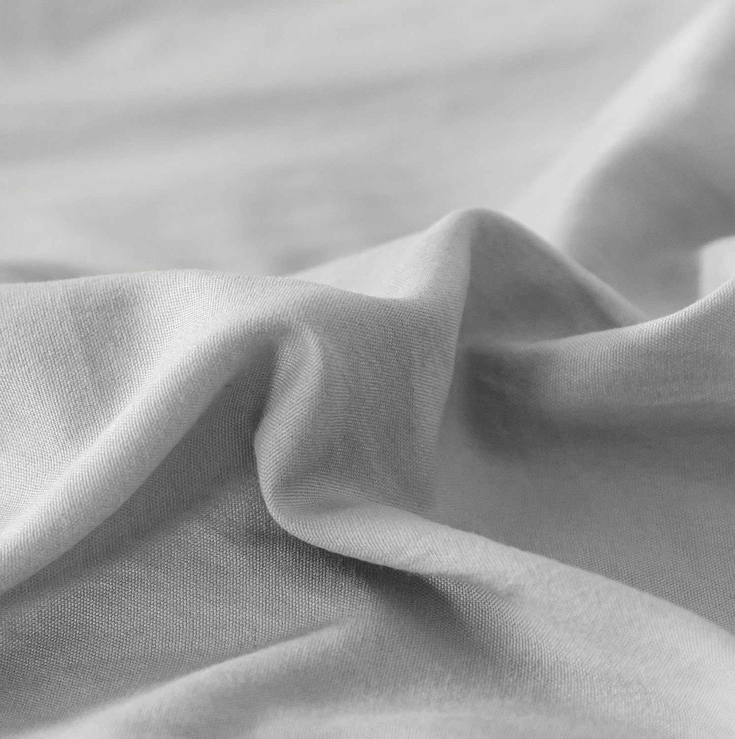Zippered Duvet Cover Double Set with Zippered Pillowcases Bedding Set 50% Polyester 50% Cotton Beige + Light Grey 6