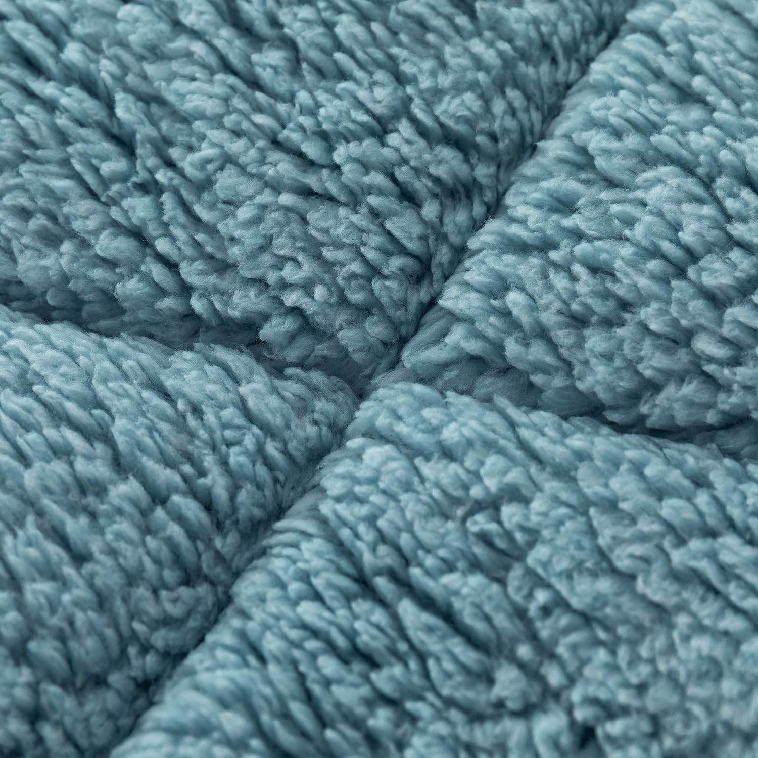 Bettdecke mit Flanell Fleece 220x240cm für Winter, Mikrofaser Steppdecke mit Füllgewicht Ca.2500g, warm mit doppelt genäht zweiseitige Bettdecke/Grau 5