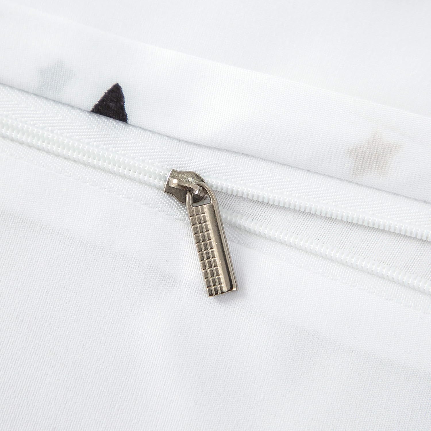 Bed linen 200 x 200cm Super Soft Microfiber Duvet Cover 200x200cm with Two 80x80cm White Star 9