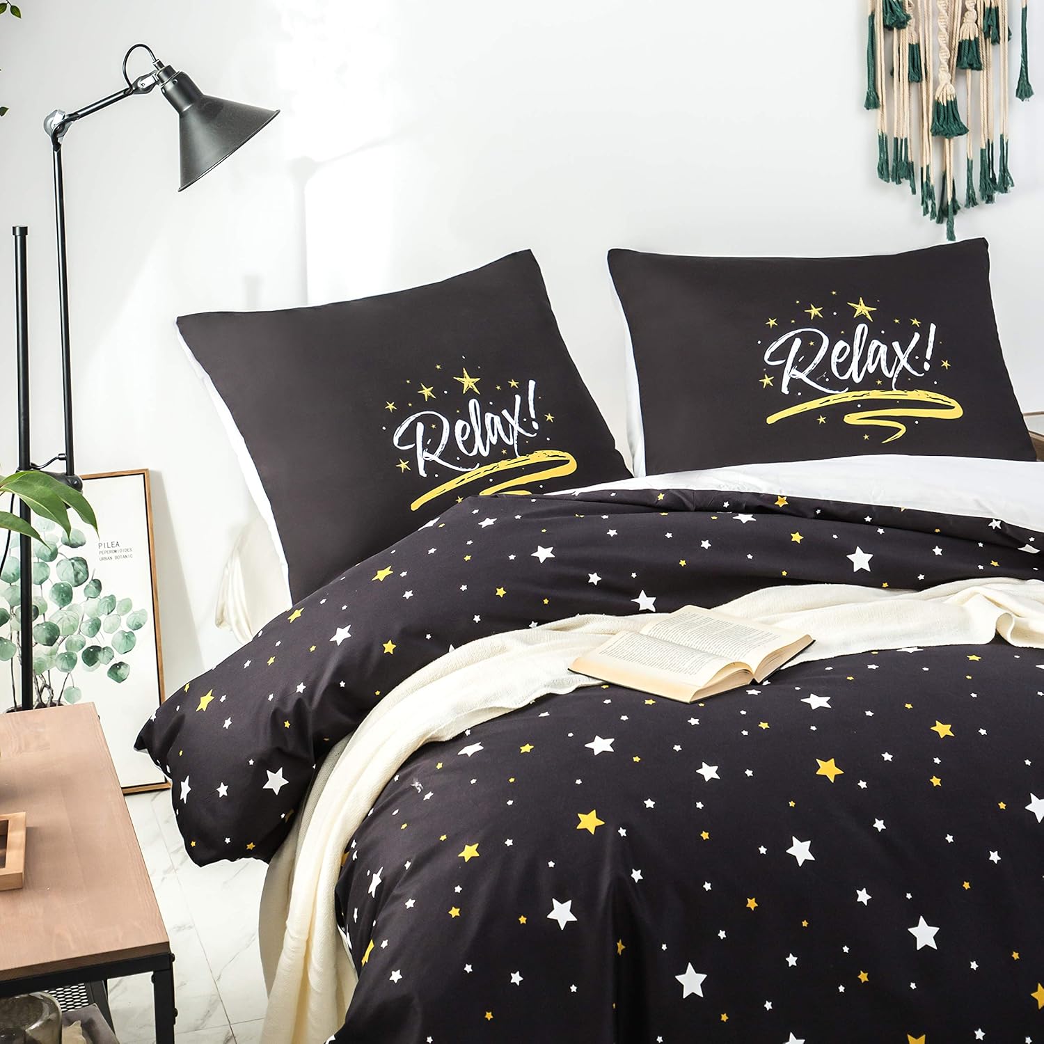 Duvet Cover 200x200 / 80x80x2 cm star Bedding Set for 2 Persons Zipper Duvet Cover Sets 5