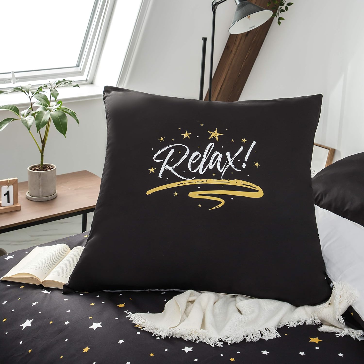Duvet Cover 200x200 / 80x80x2 cm star Bedding Set for 2 Persons Zipper Duvet Cover Sets 7