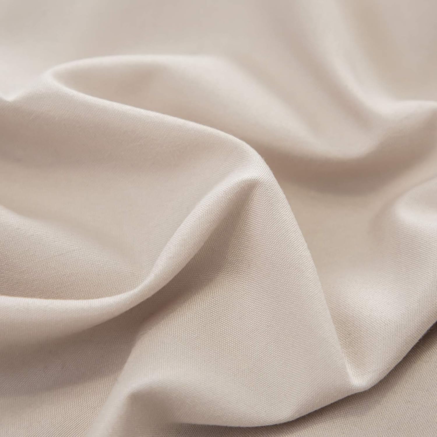 Bed linen 155x220 cm with zipper Super Soft 100% brushed microfiber with a quality of 110 g/m², 1 pillowcase 80x80 cm Beige 5
