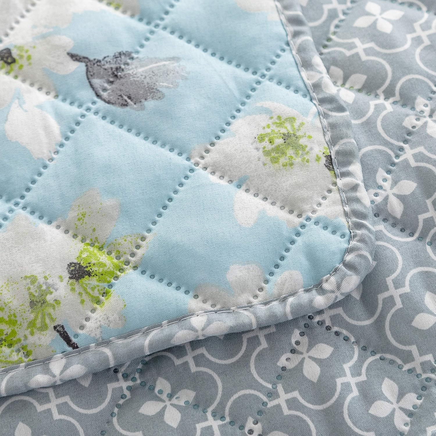 AYSW 2-piece Bedding 50% Cotton with Zipper - 135x200cm and 80x80cm Pillowcase | Old Rose/Grey 5