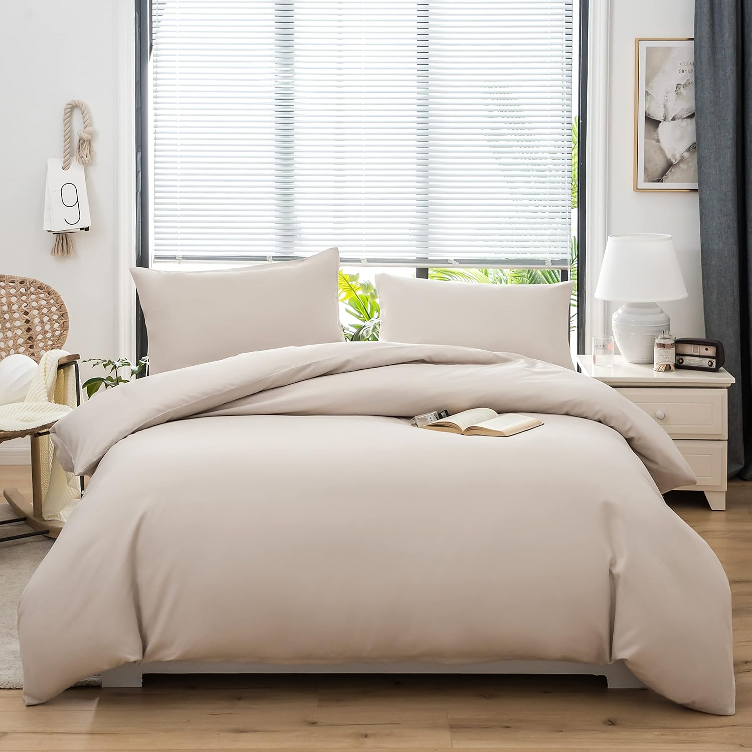 Bed linen with zipper 135x200 cm Super Soft 100% brushed microfiber with a quality of 110 g/m², 1 pillowcase 80x80 cm Sea Blue 9