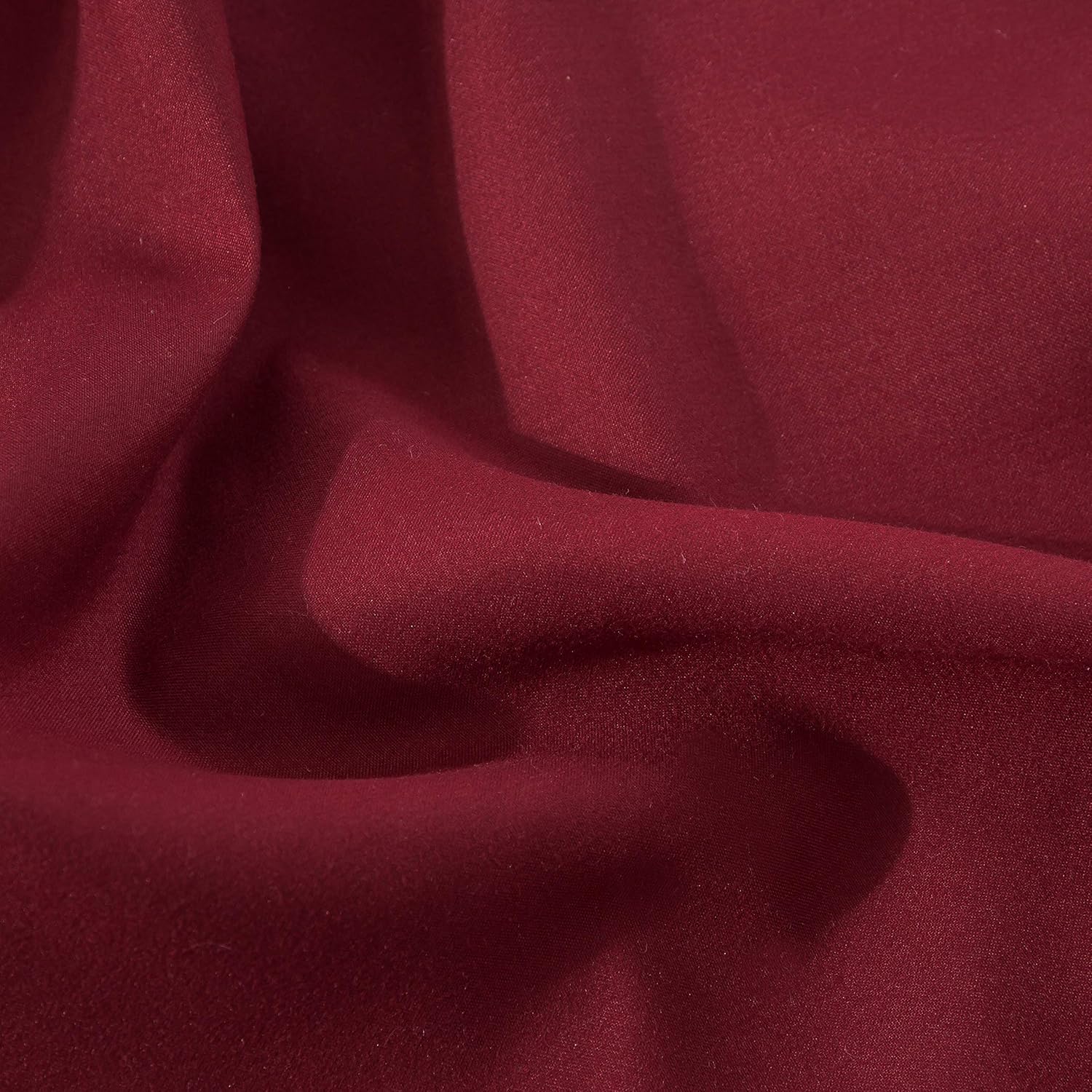 Duvet Cover 200x200cm + Pillowcases 80x80x2 cm Red 120 Threads/cm² 2 Person Bedding Set with Zipper 7