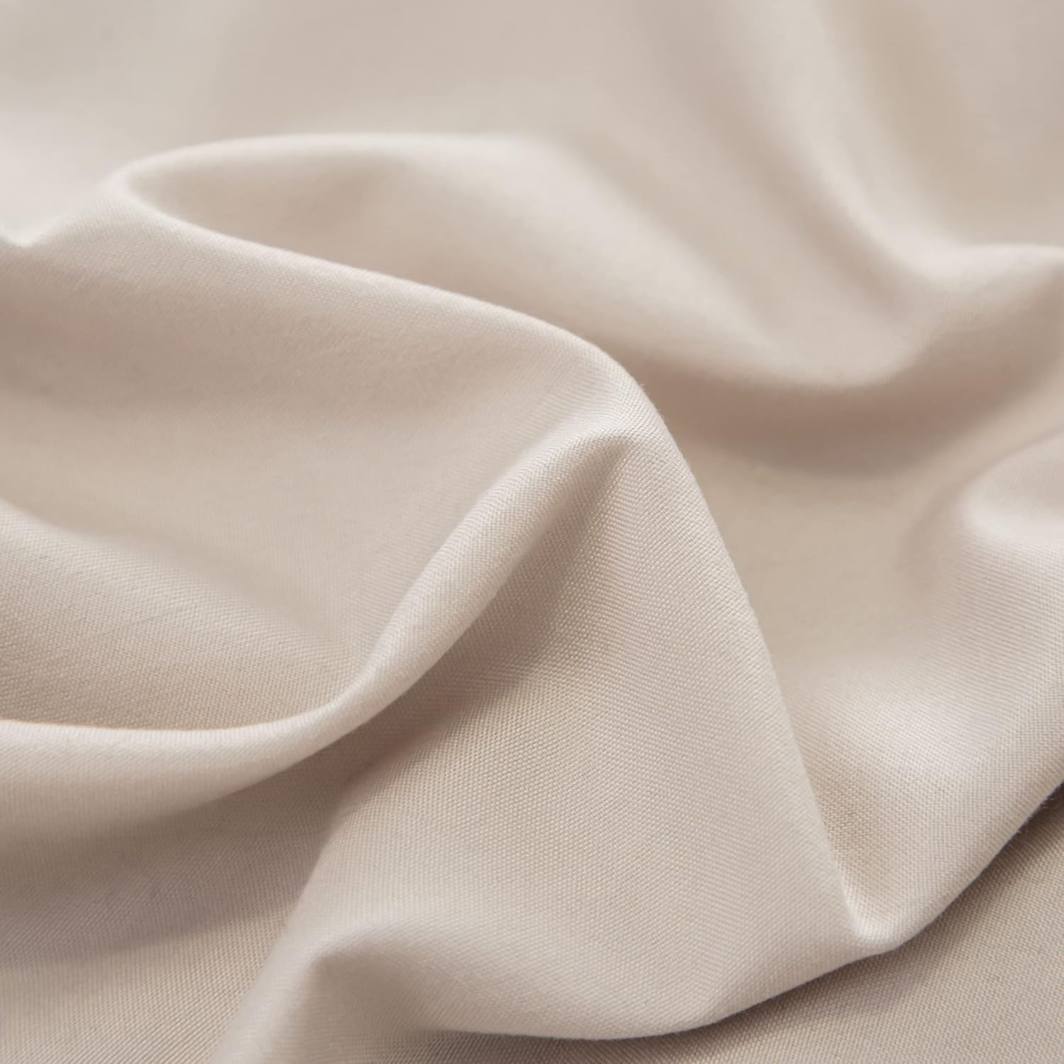 Bed linen 135x200 cm Super Soft 100% brushed microfiber with a quality of 110 g/m², 1 pillowcase 80x80 cm Beige 4