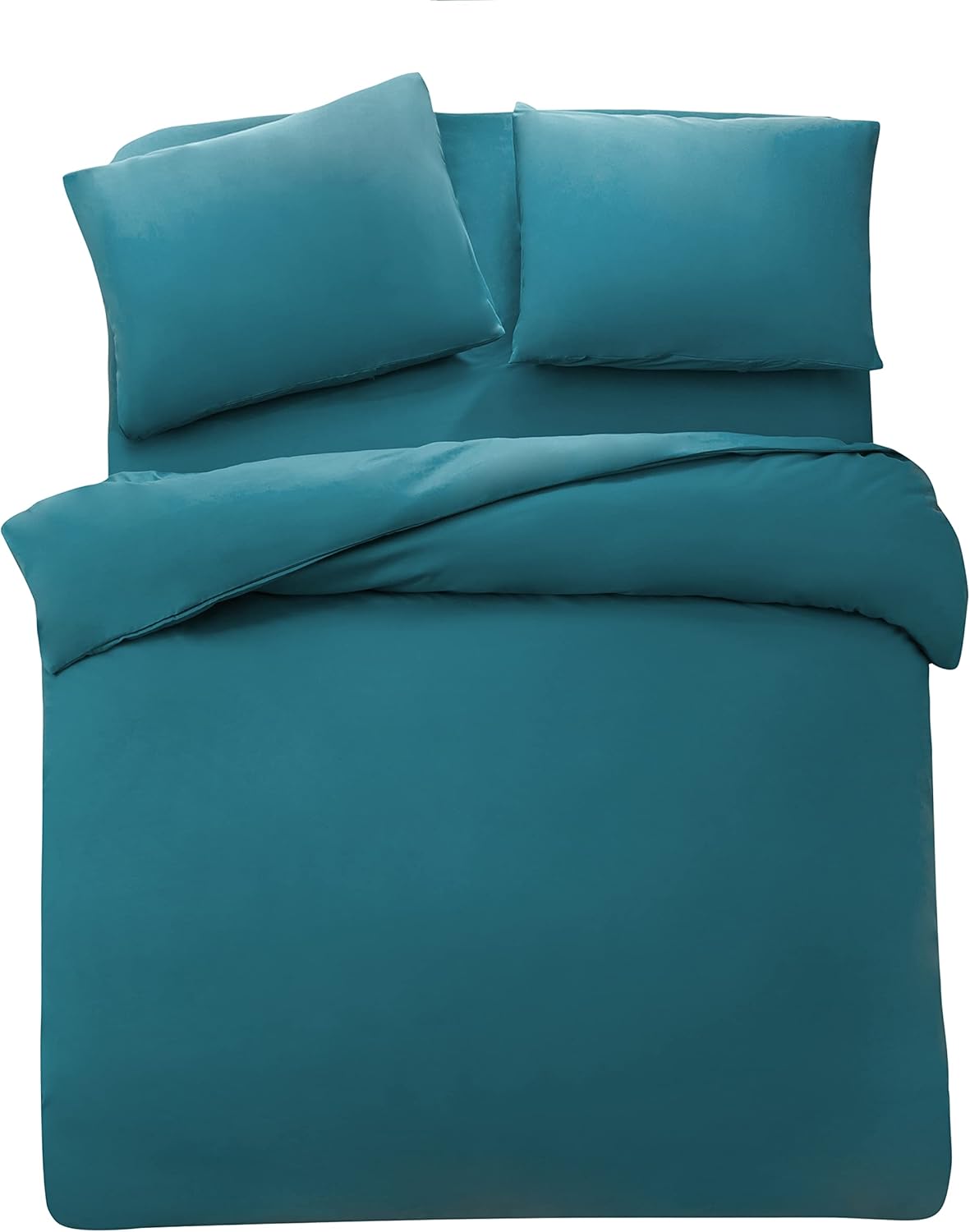 Bed linen 220x240 cm Super Soft 100% brushed microfiber with a quality of 110 g/m², 2 pillowcases 80x80 cm, Black 8
