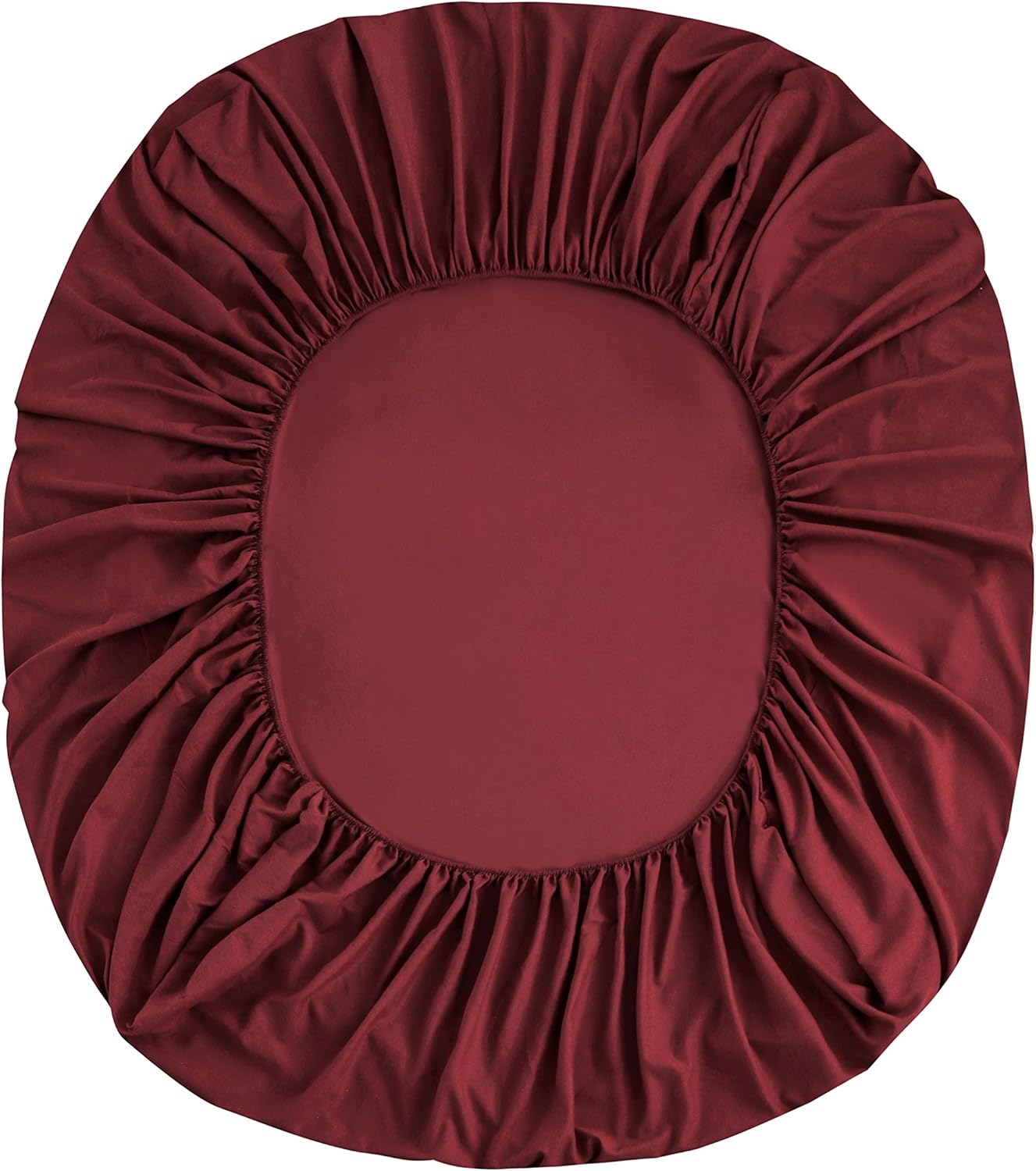 AYSW Fitted Sheet Burgundy, 100% Soft Microfiber, 160 x 200 x 30 cm, High Quality Fitted Sheet 120g/m² 7