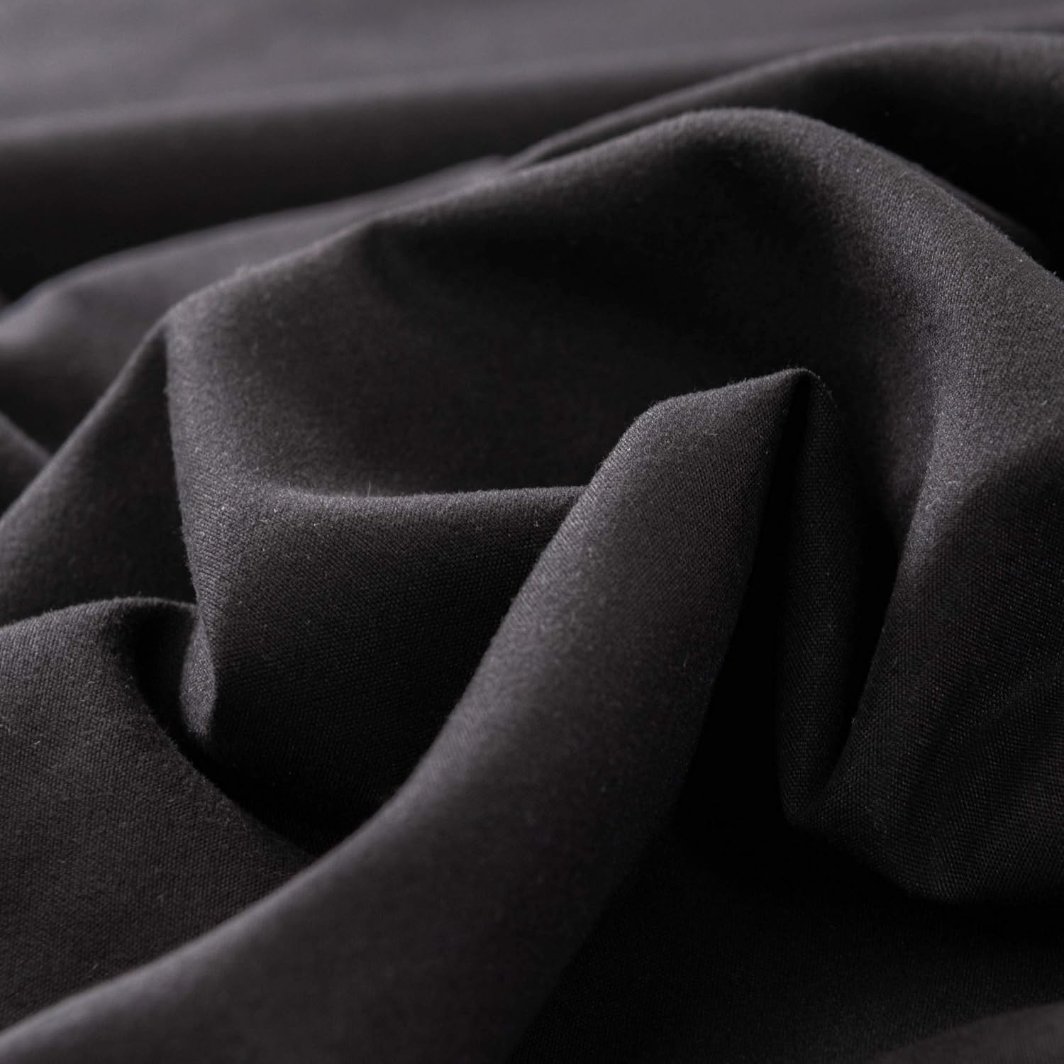 AYSW Fitted Sheet Black, 100% Soft Microfiber, 180 x 200 x 30 cm, High Quality Fitted Sheet 120g/m² 7