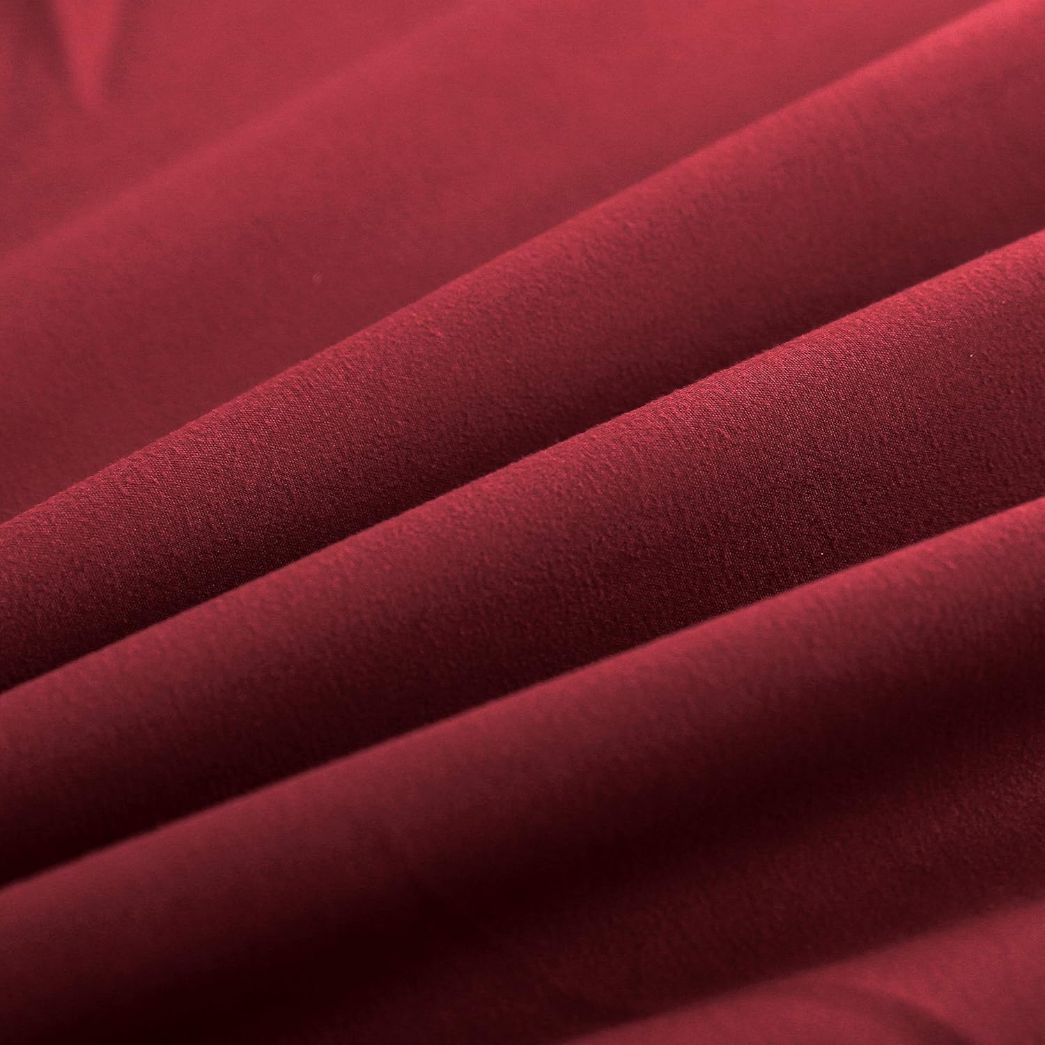 AYSW Fitted Sheet Burgundy, 100% Soft Microfiber, 140 x 200 x 30 cm, High Quality Fitted Sheet 120g/m² 5