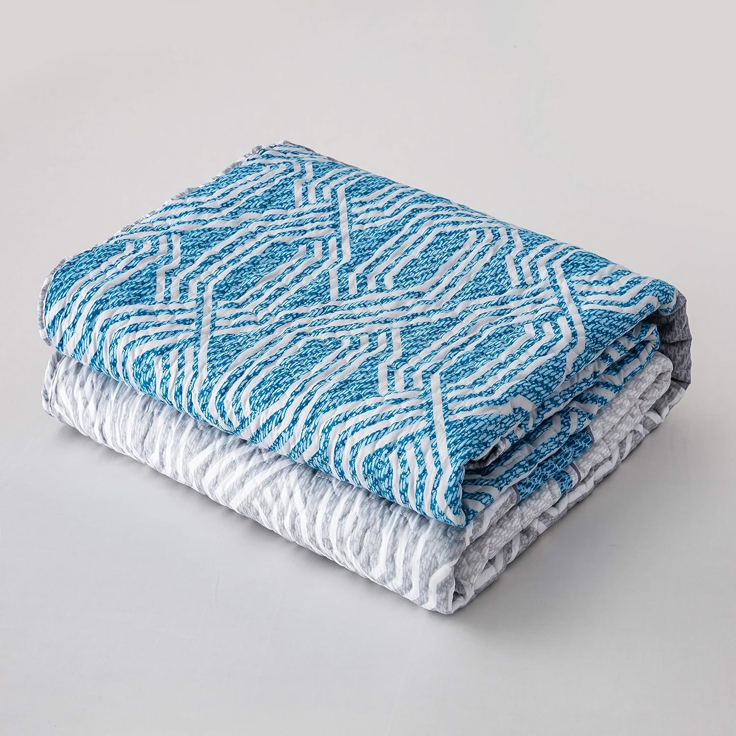 Quilted bedspread 220x240cm+2 pillowcases 63x63cm Anti-Mite Bedspread Boutis Duvet Pattern 15 … 7
