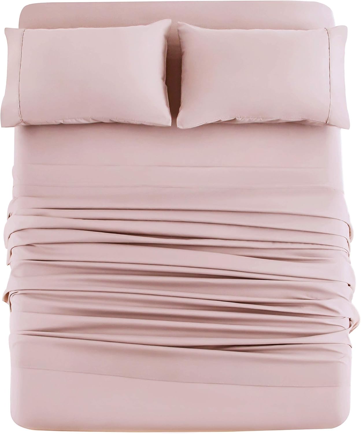AYSW Bed Sheet Set 4 Pieces Double Brushed Microfiber 1800 - Breathable All Season Luxury Soft Bedding - Full Beige 7