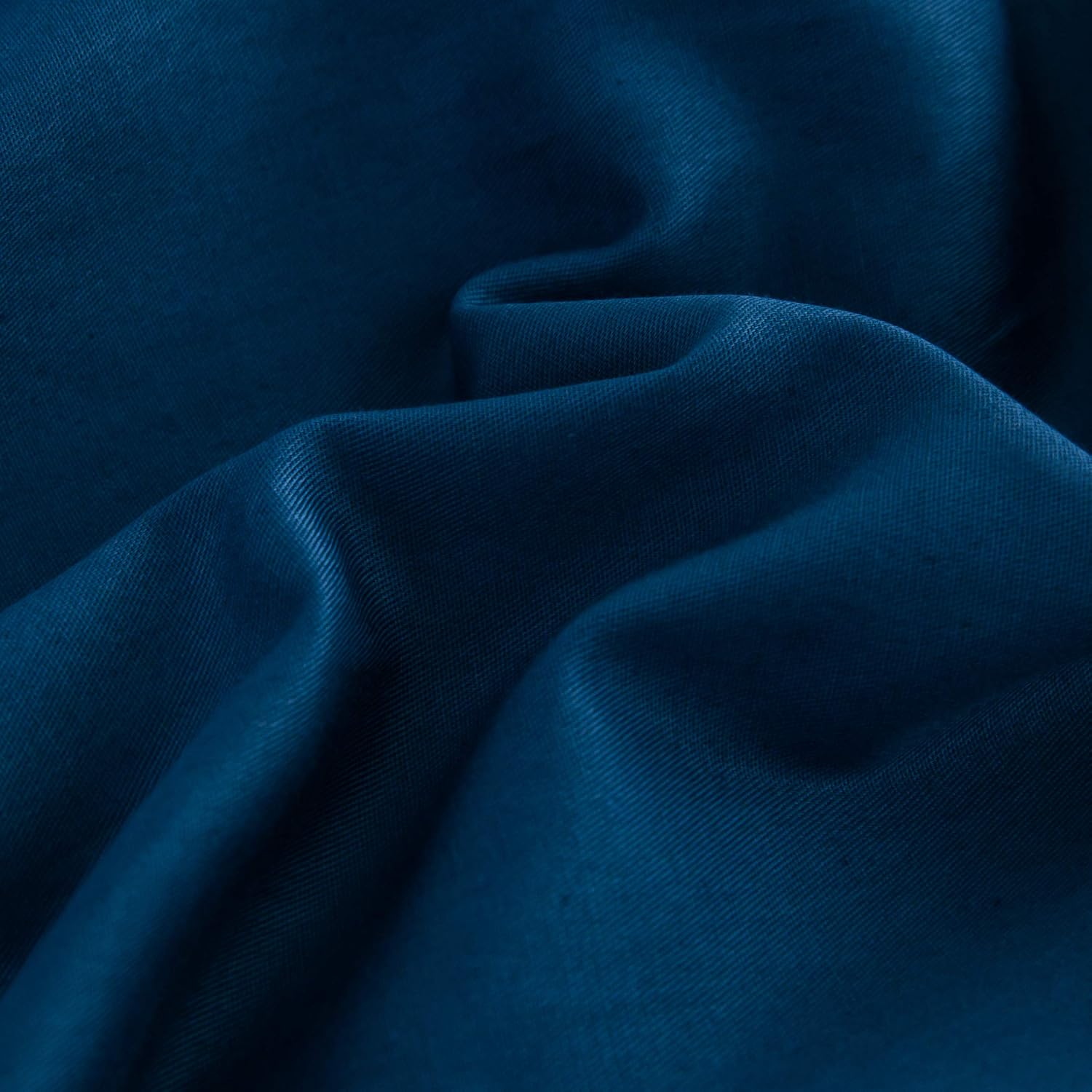 Baumwolle Bettwäsche 135x200 cm Denimblau 1 Bettbezug mit 1 Kopfkissenbezug 80x80 cm 6