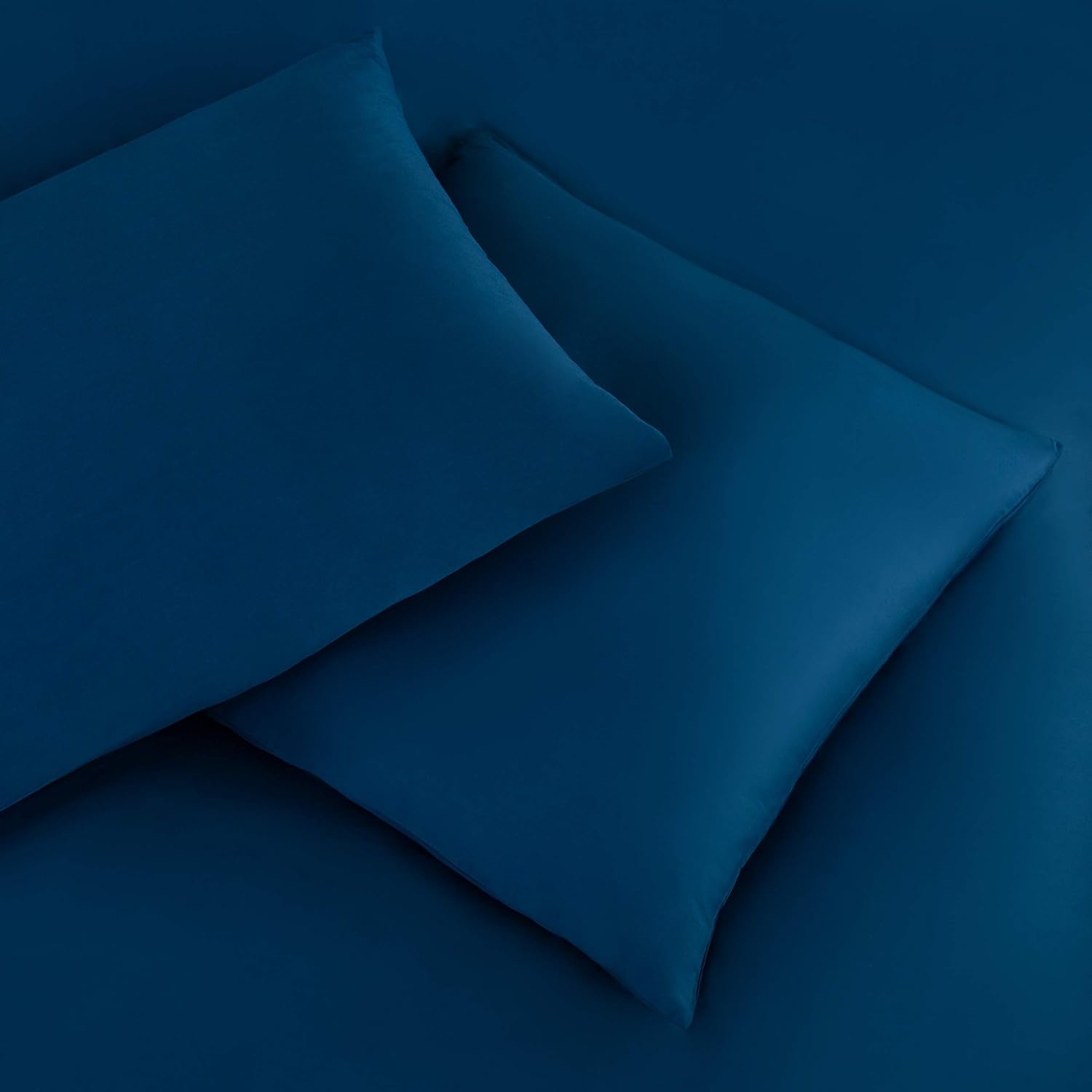 Cotton Bedding 200x220 cm Denim Blue 3-piece Set 1 duvet cover with 2 pillowcases 80x80 cm 5