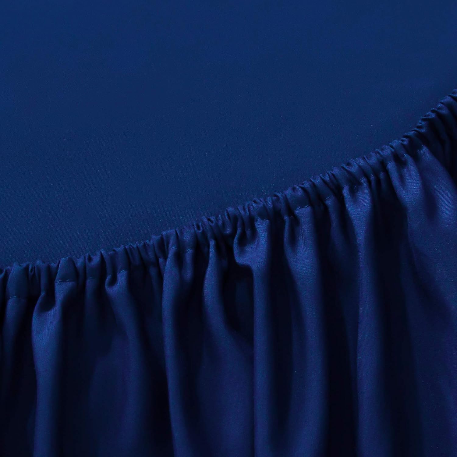 Microfiber, Dark Blue Premium Fitted Sheet 160x200cm, Fitted Sheet with All-around Elastic for Children and Adults 6