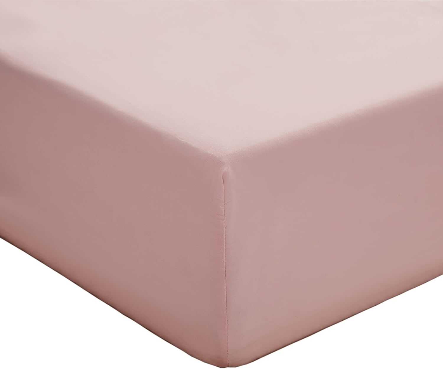 Microfiber, Pink Premium Fitted Sheet 180x200cm, Fitted Sheet with All-around Elastic for Children and Adults 4