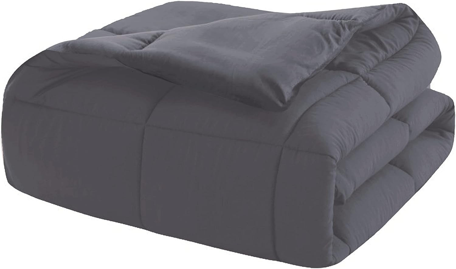 AYSW Lightweight Flannel Duvet 220x240cm Hypoallergenic Embossed Stripes Grey Reversible Bed Duvet 2 Person Comforter 5