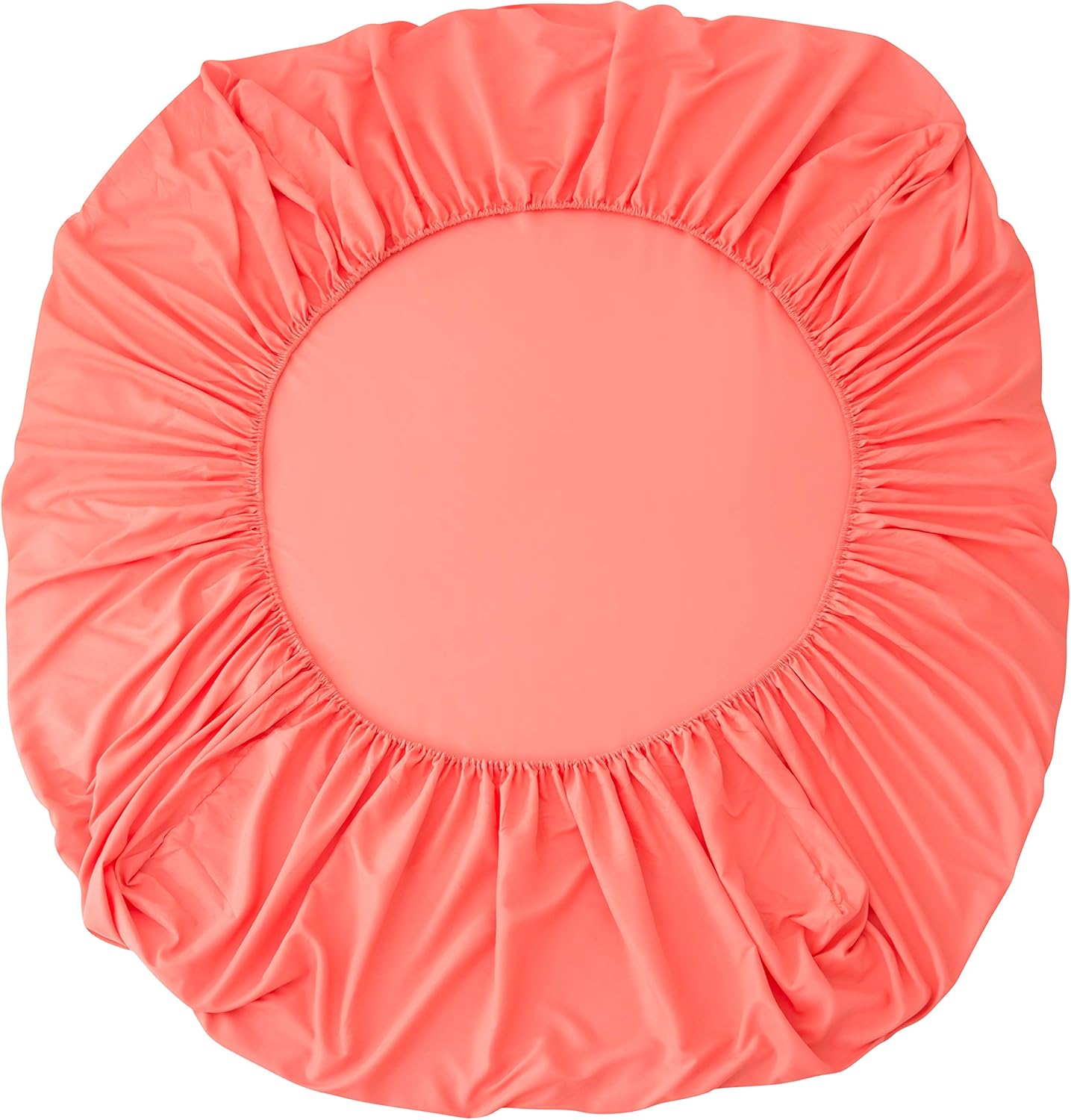 AYSW Fitted Sheet 160x200cm with 30cm Pocket Coral Fitted Sheet 100 GSM in High Quality Microfiber 100% Polyester Soft, Resistant, Wrinkle-Resistant 4
